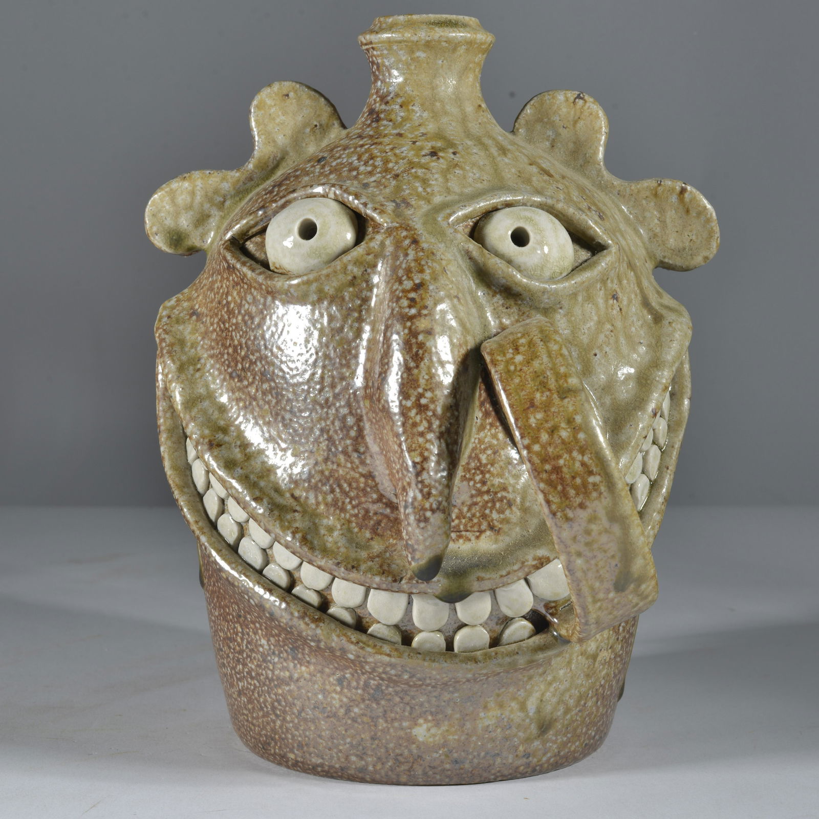 Matt Luck Salt Glaze Face Jug (1 of 5)