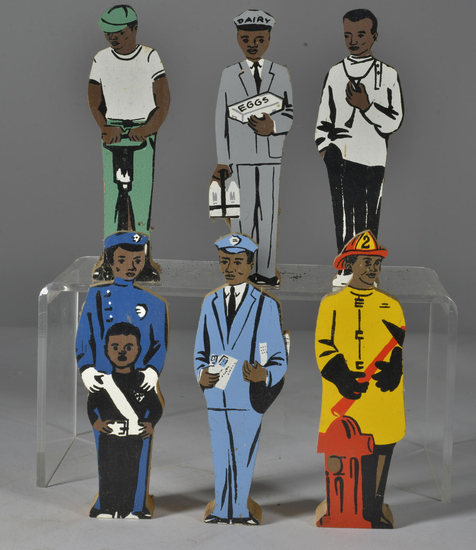 Vintage School Toys black americana: avg size see ruler in picture