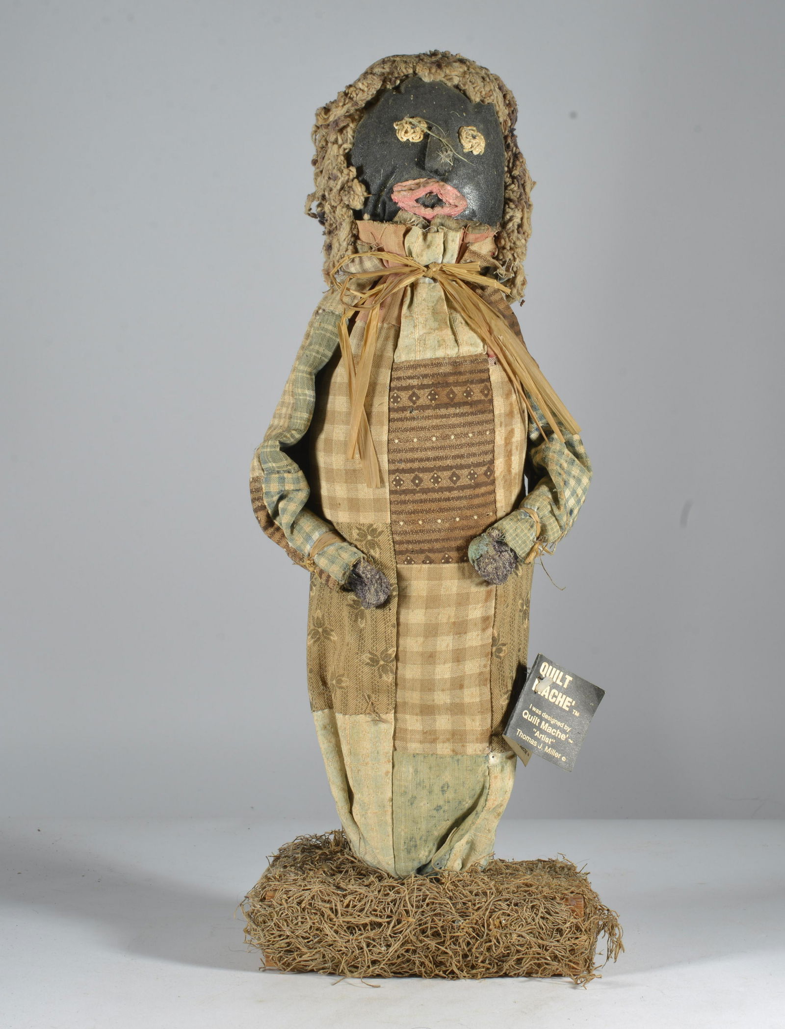 African American Doll: antique doll. African American. From the Bill Jones Collection. Avg height 10" all dolls have wear see photos for details.
