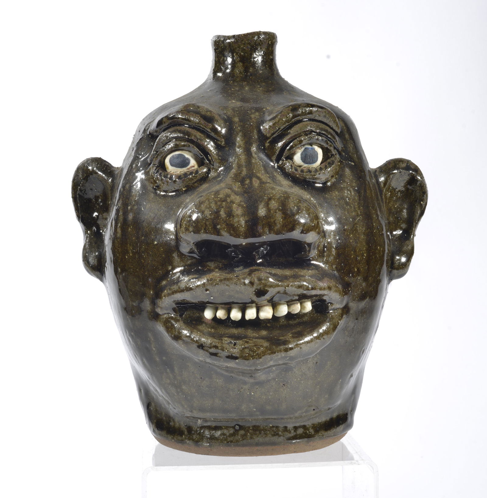 Lanier Meaders Face Jug (0027) on Dec 16, 2022 Ledbetter Folk Art