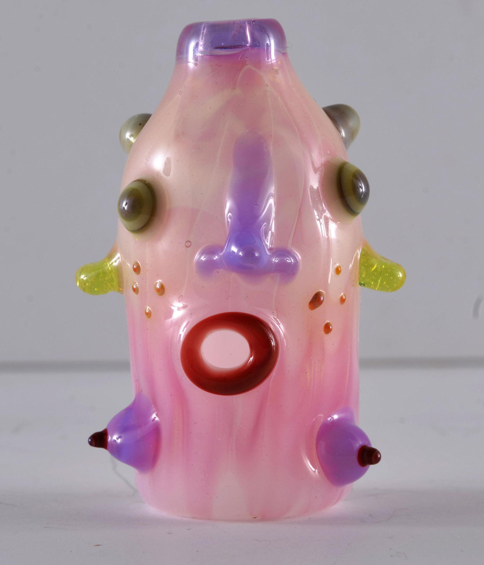 Johnny Hawkins Blown Glass Face Jug (1 of 6)