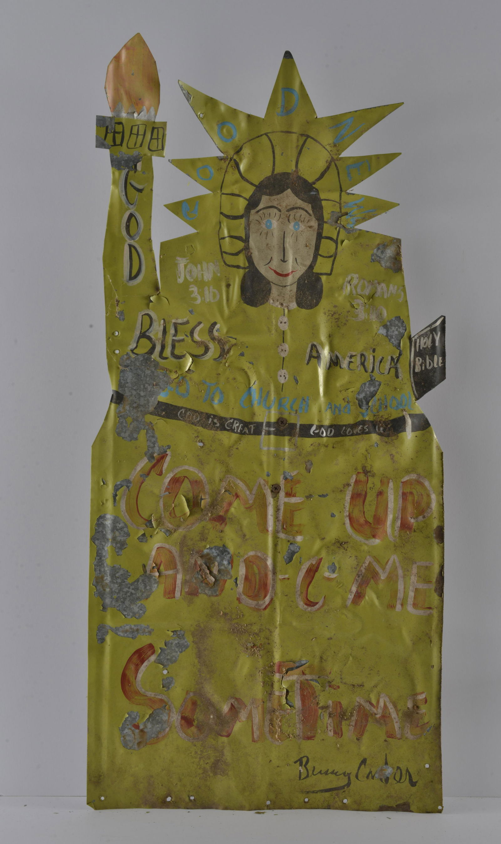 Benny Carter (1943 - 2014) Tin Cut Out Sign (1 of 2)