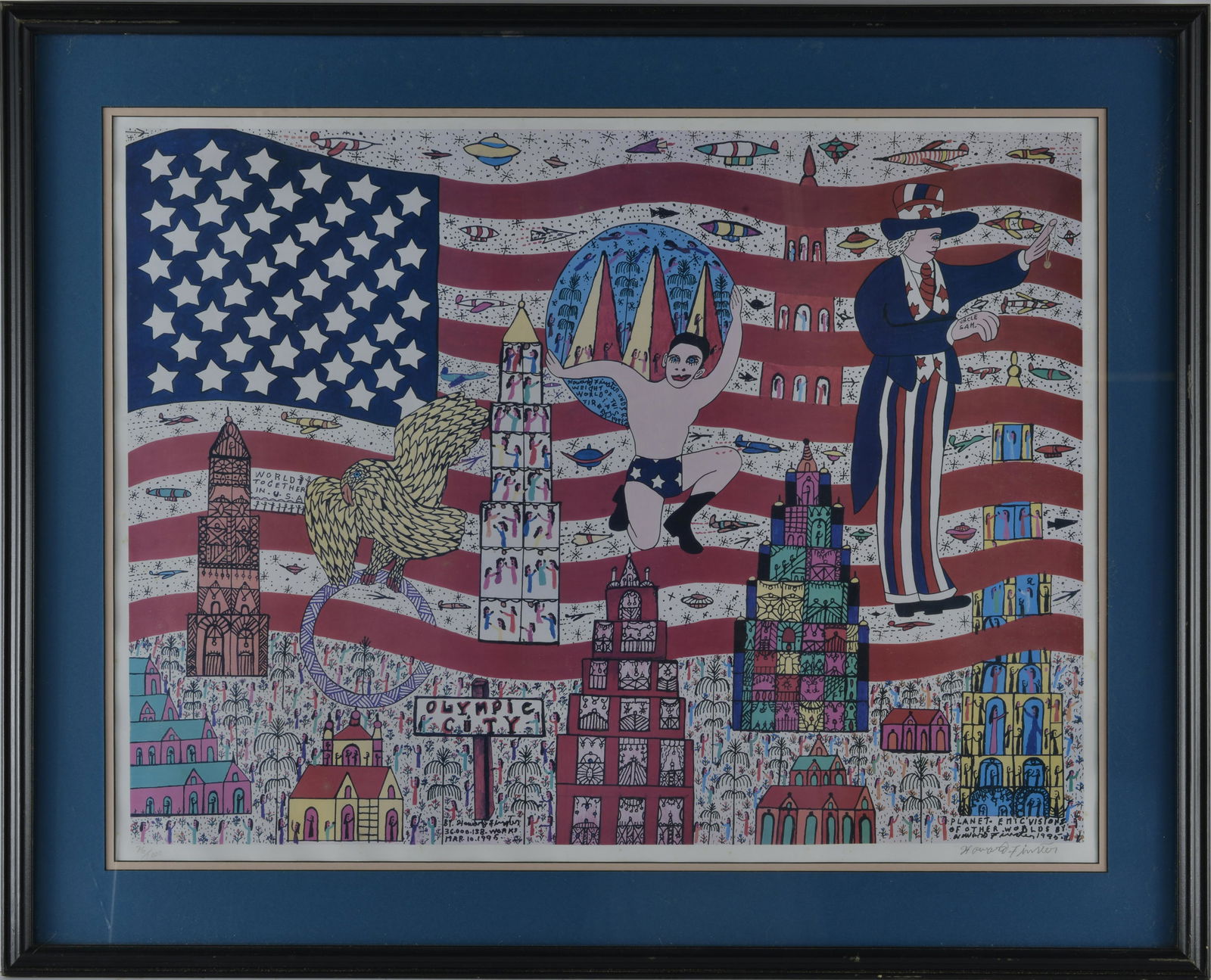 Howard Finster Pencil Signed Print (1 of 6)