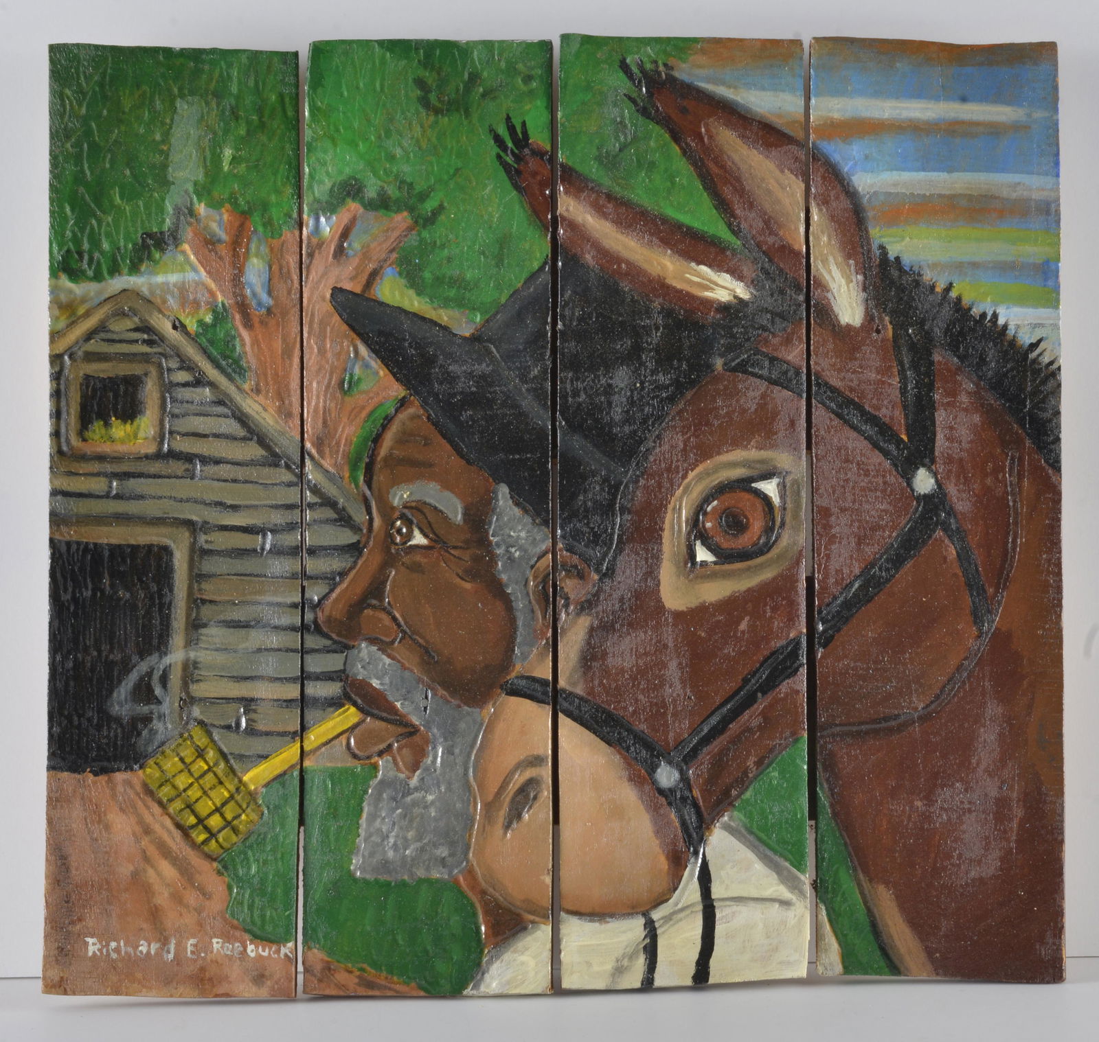 Richard Roebuck Folk Art Painting (1 of 2)