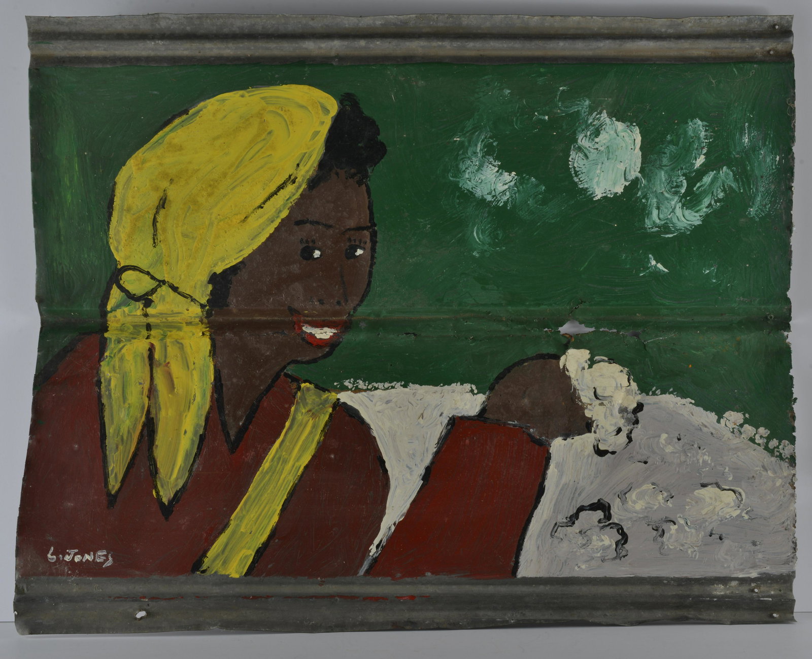 Leonard Jones Folk Art Painting (1 of 3)