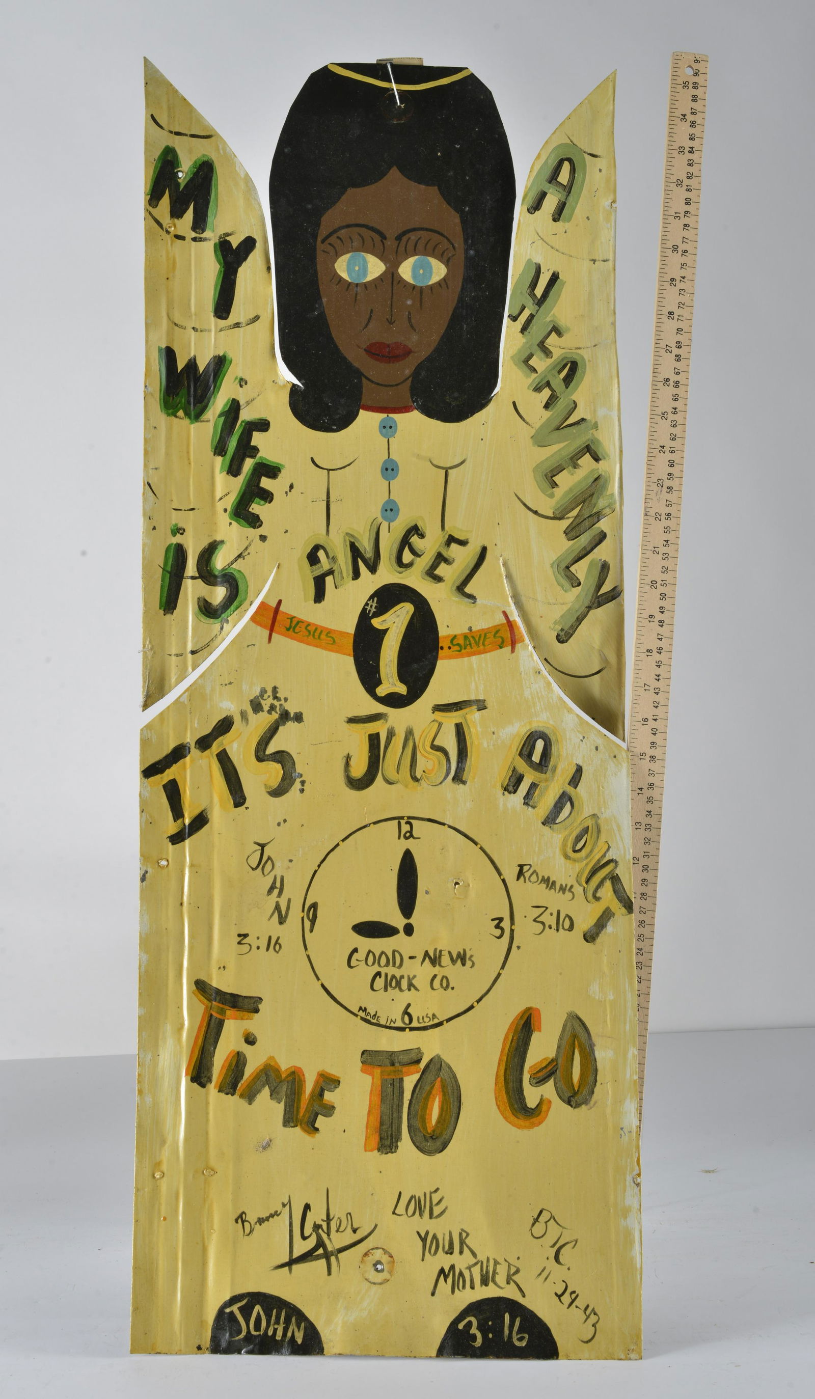 Benny Carter Tin Cut Out Angel (1 of 2)