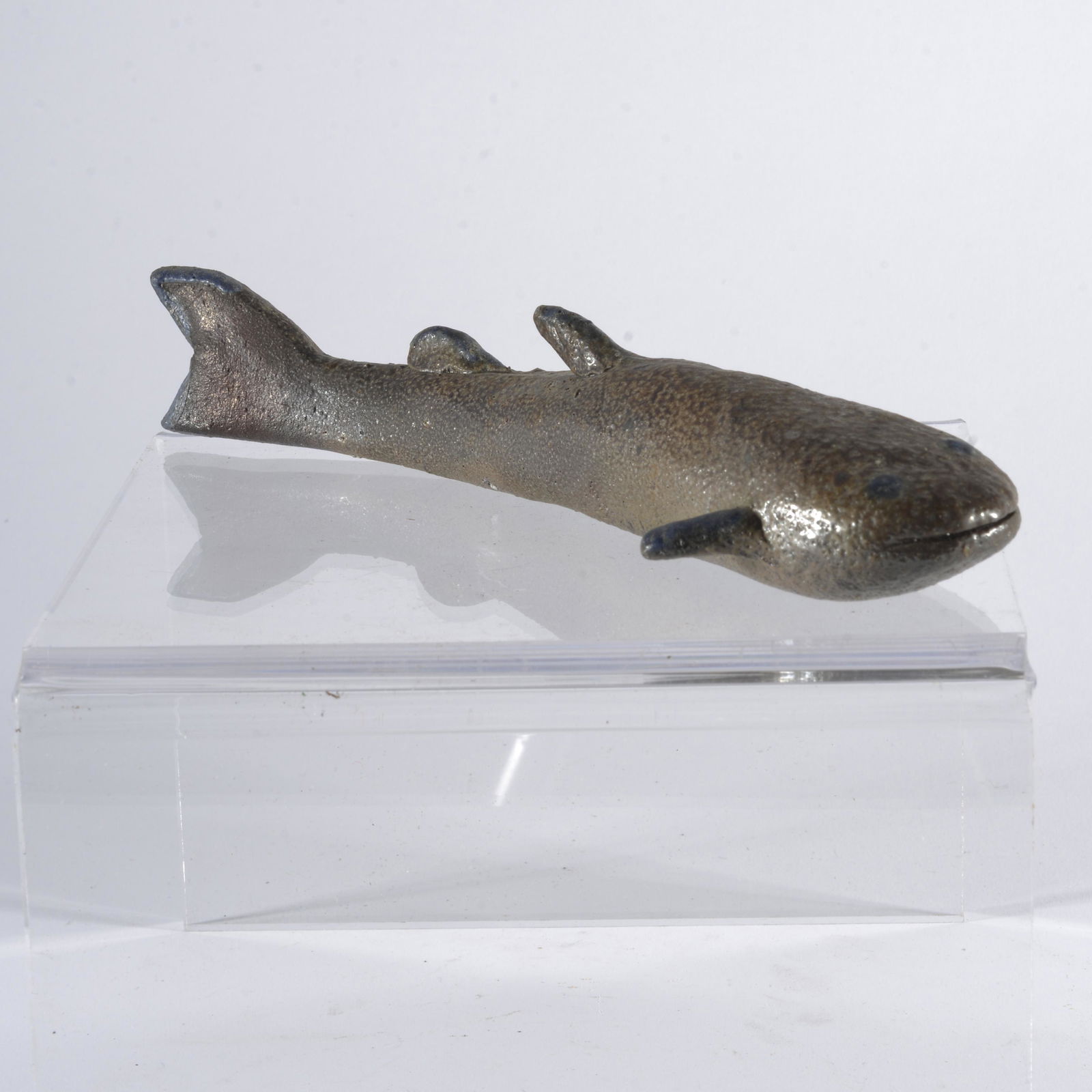 Charles Moore Folk Pottery: 7.5" Charles Moore worked at jug town for some time before he had his own shop in Seagrove, NC. He is best known for his figural chickens and catfish. Charles was a full time potter.