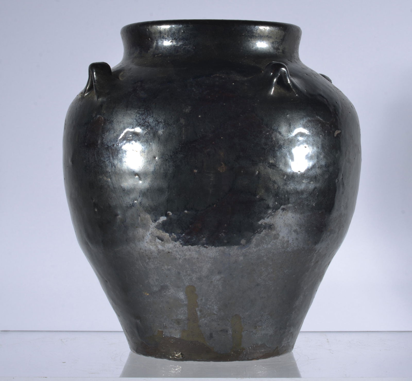 Early Jug town Pottery Jar (0124) on Jan 06, 2023 Ledbetter Folk Art