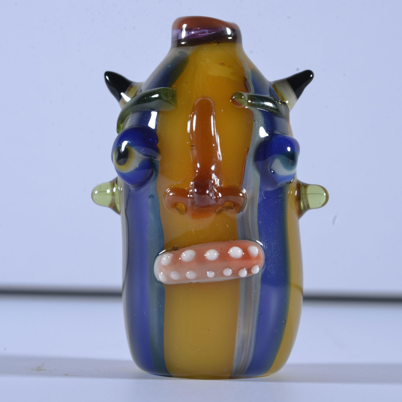 Johnny Hawkins Blown Glass Face Jug (1 of 11)