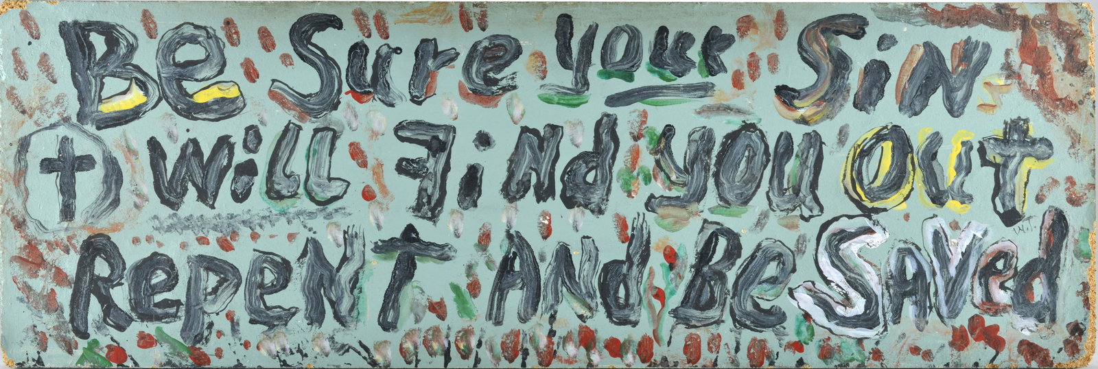 Viola "LV" HULL Oustider Art Sign (1 of 2)