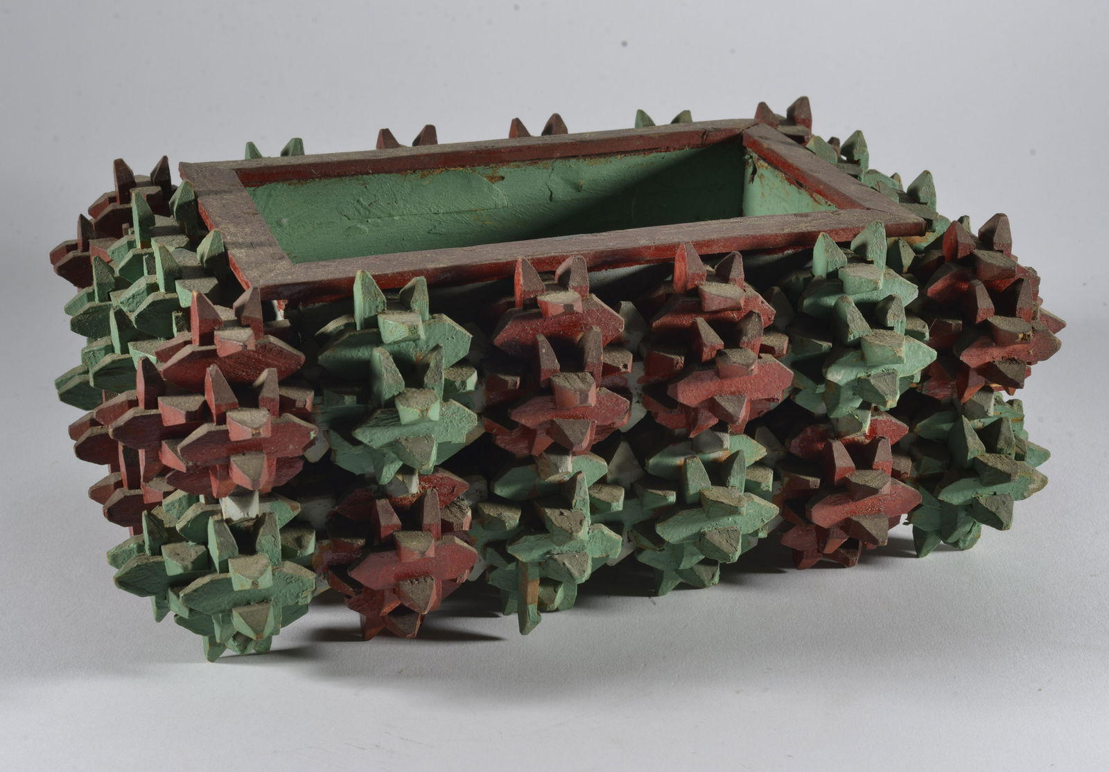 Tramp Art Painted Box (1 of 8)