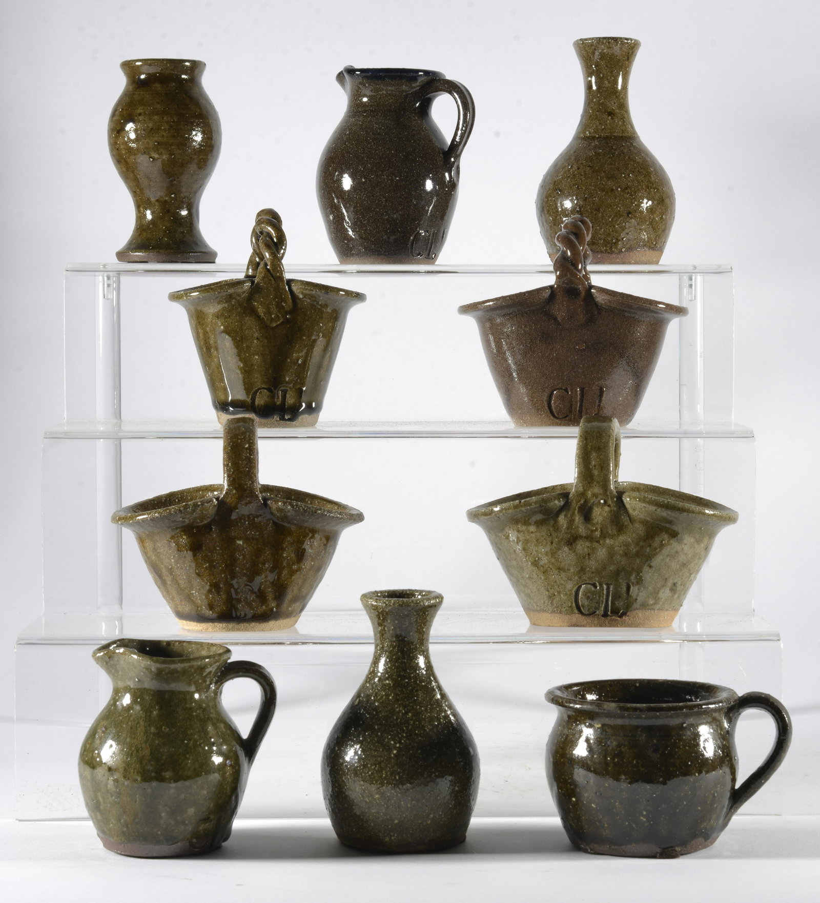 Charles Lisk Miniature Pottery Group (1 of 6)