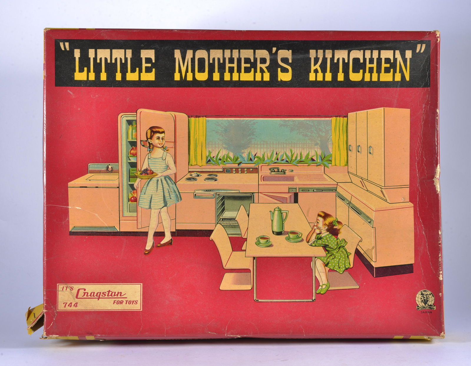 CRAGSTON TIN  LITTLE MOTHER'S KITCHEN IN ORIGINAL BOX (1 of 4)