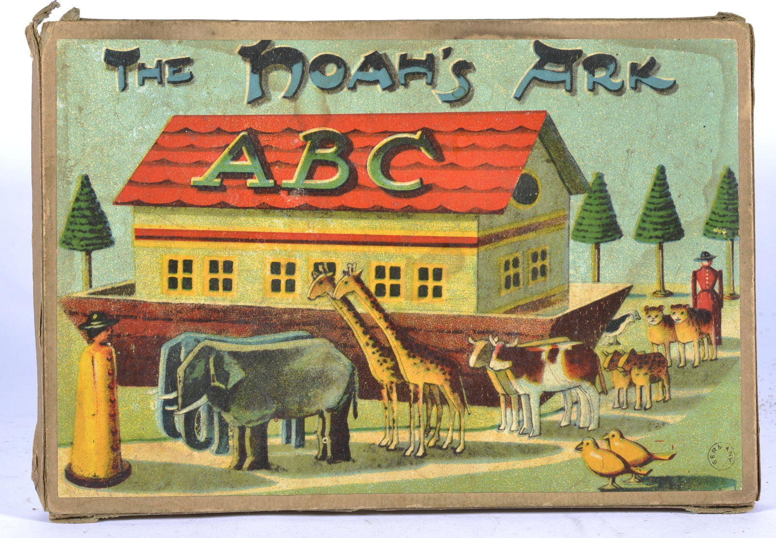 GERMANY WOODEN THE NOAH;S ARK ABC BLOCKS IN ORIGINAL BOX (1 of 2)
