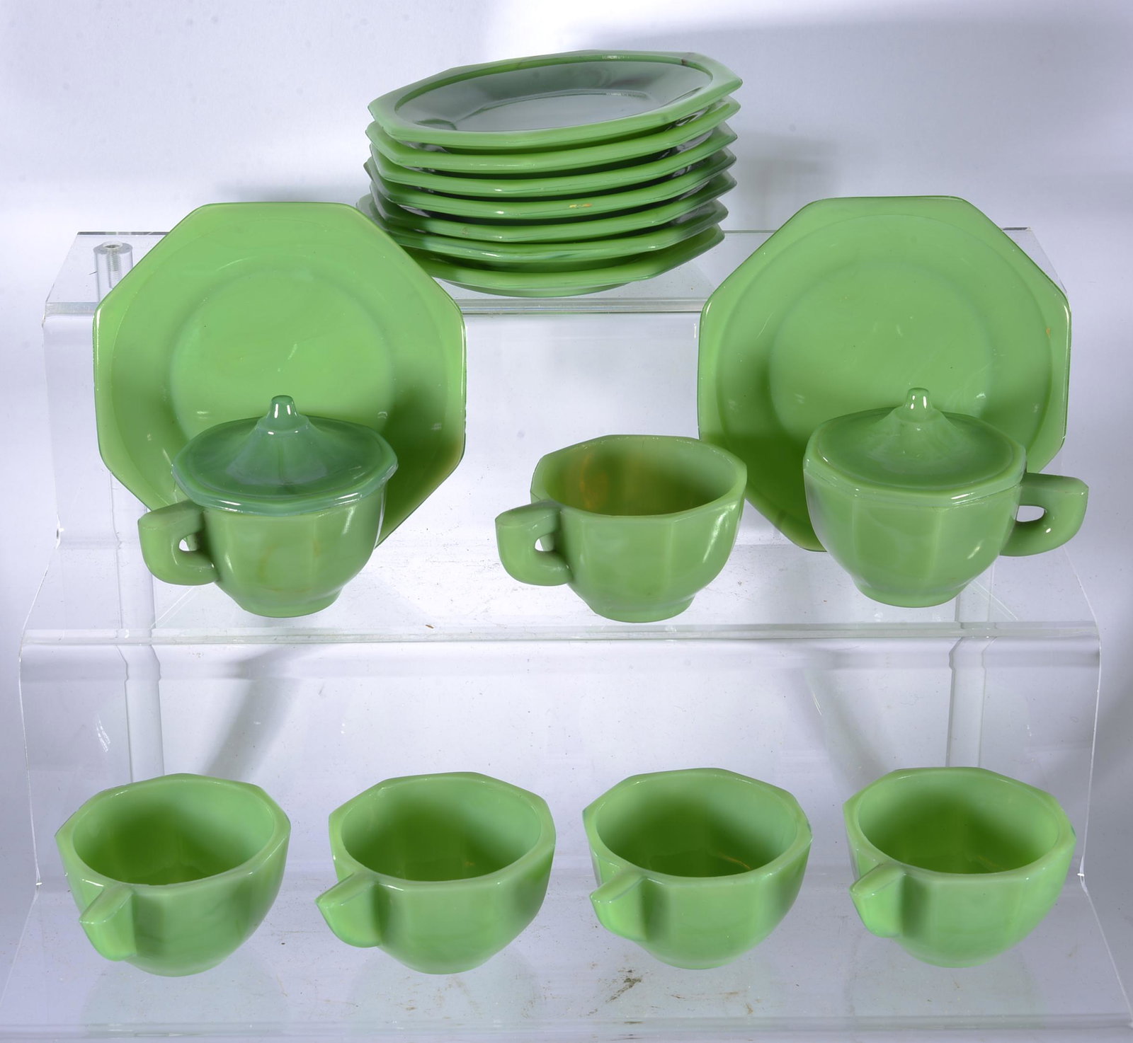 ARKO AGATE JADEITE GREEN TEA SET (1 of 4)