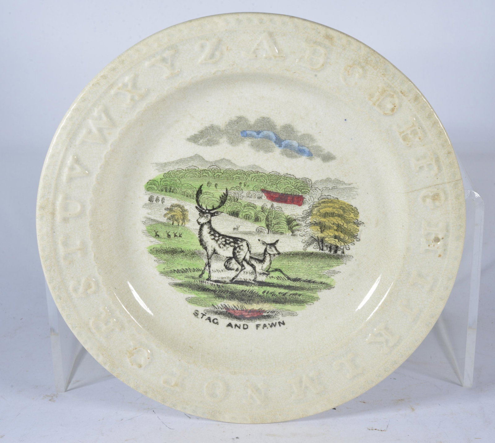 Antique Childs ABC Plate (1 of 2)