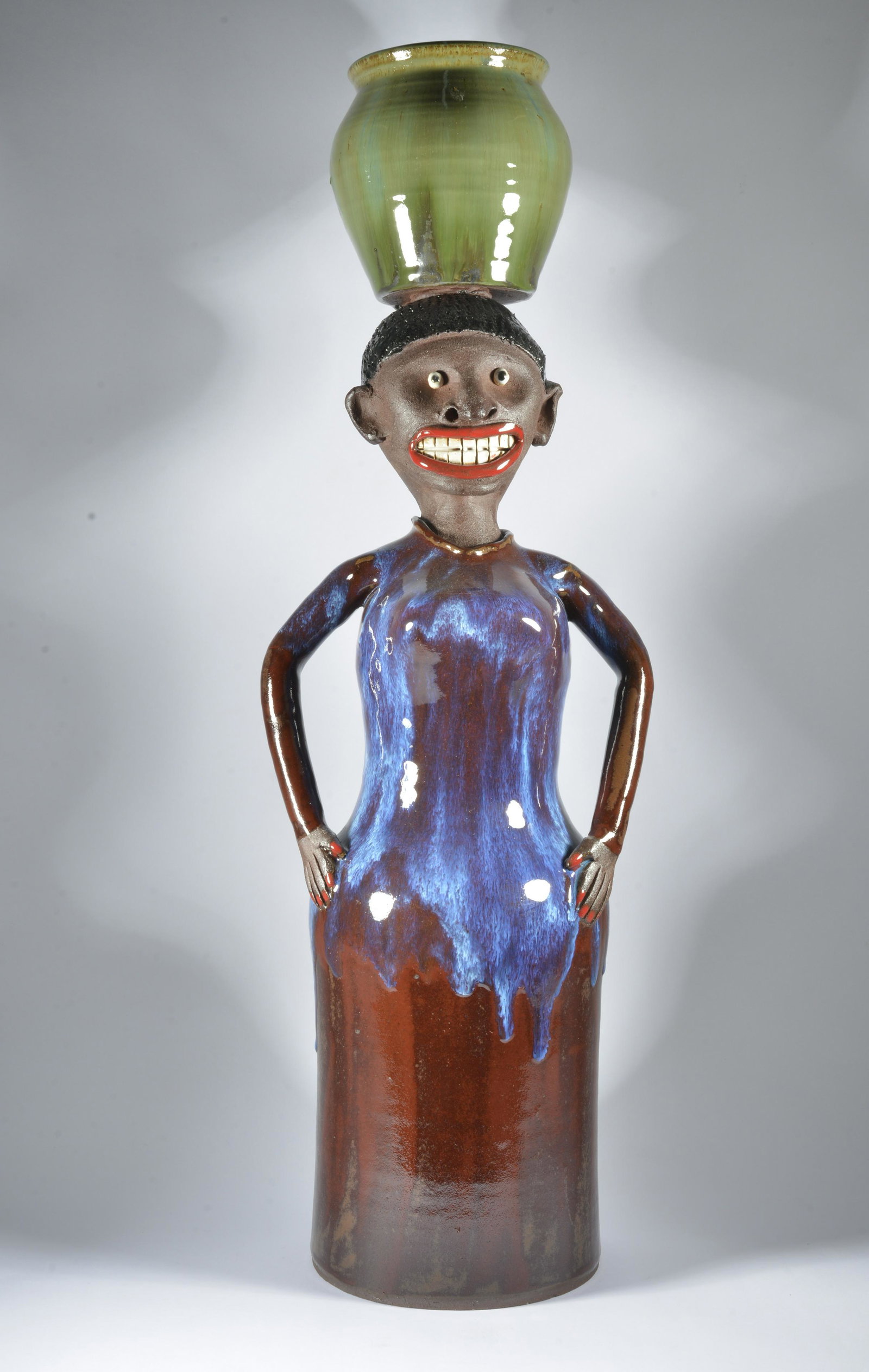 Marvin Bailey Folk Pottery Statue (1 of 4)