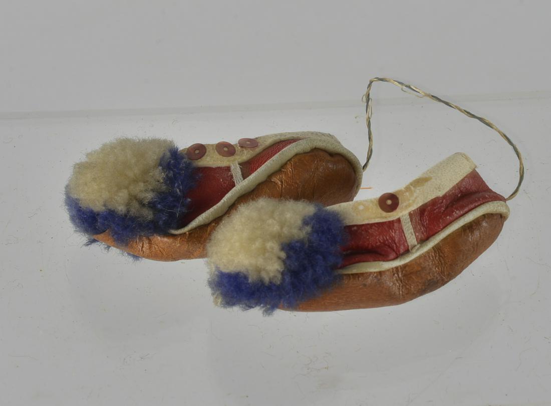 Pair of Skeepskin Doll Shoes (1 of 3)