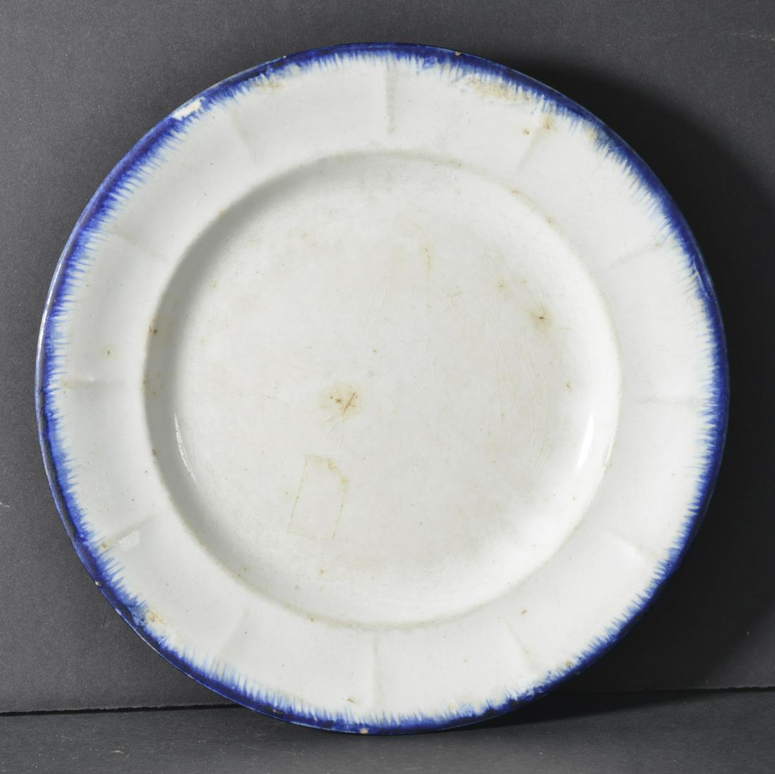 Leeds Blue Feather Edge Plate (1 of 3)