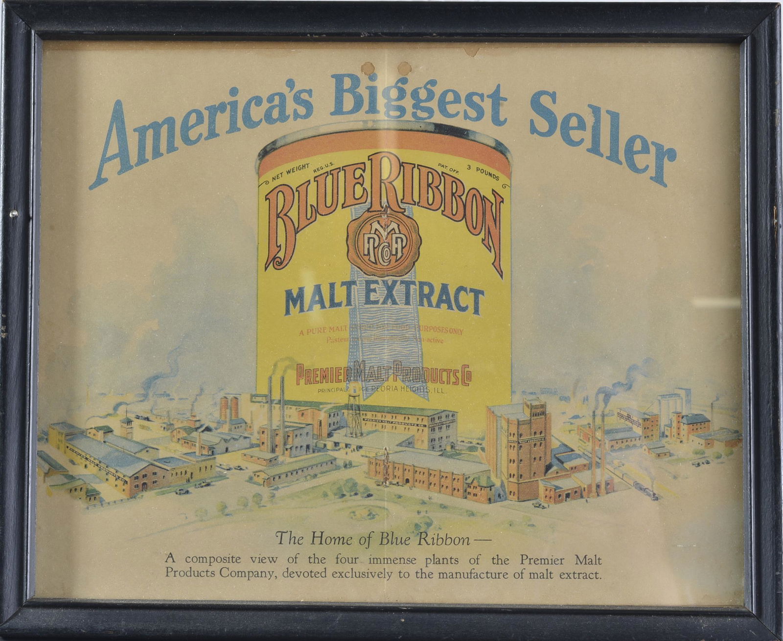 Blue Ribbon Malt Extract Paper Advertisement (1 of 1)