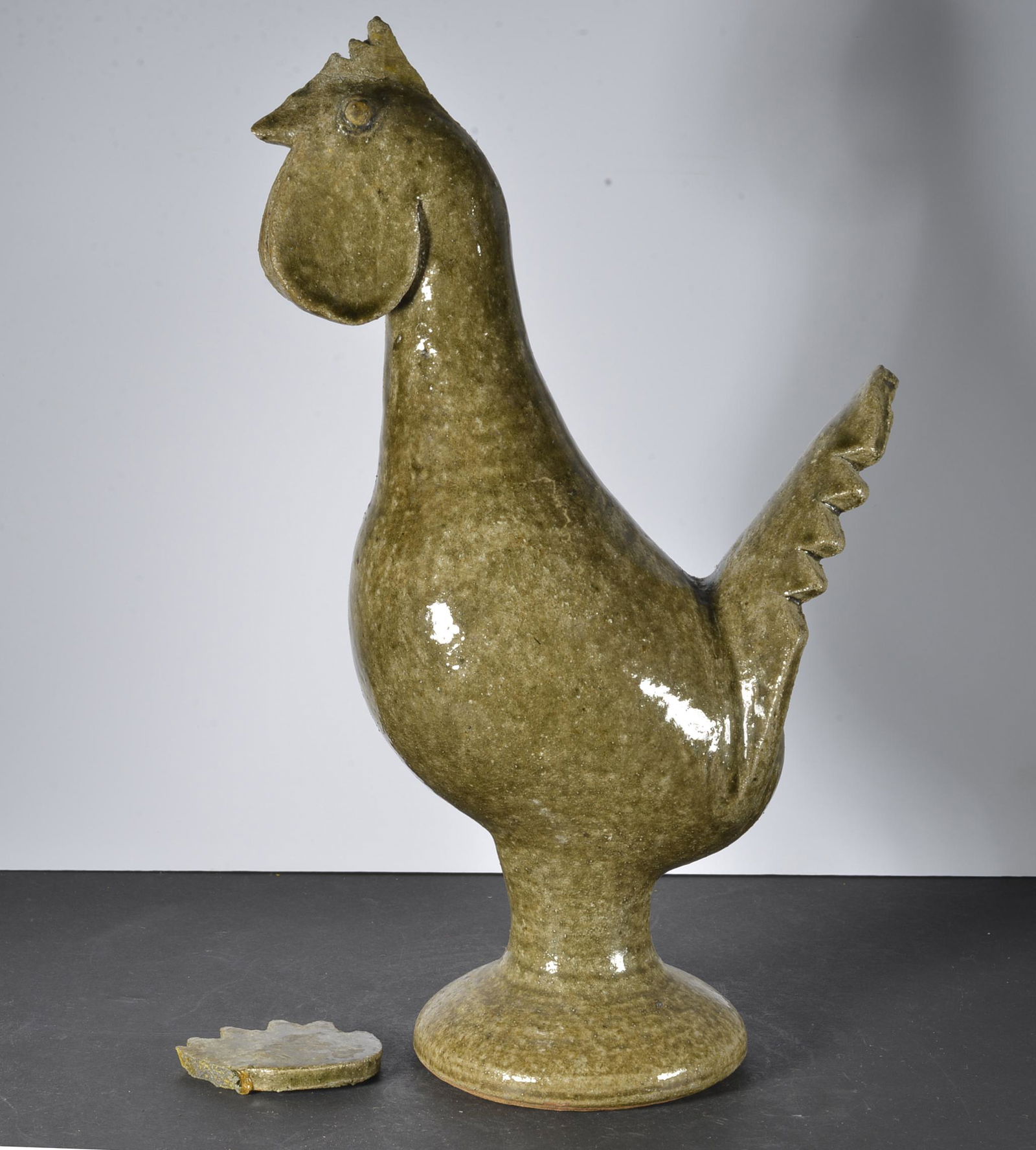 Edwin Meaders Alkiline Red Clay Rooster (1 of 1)