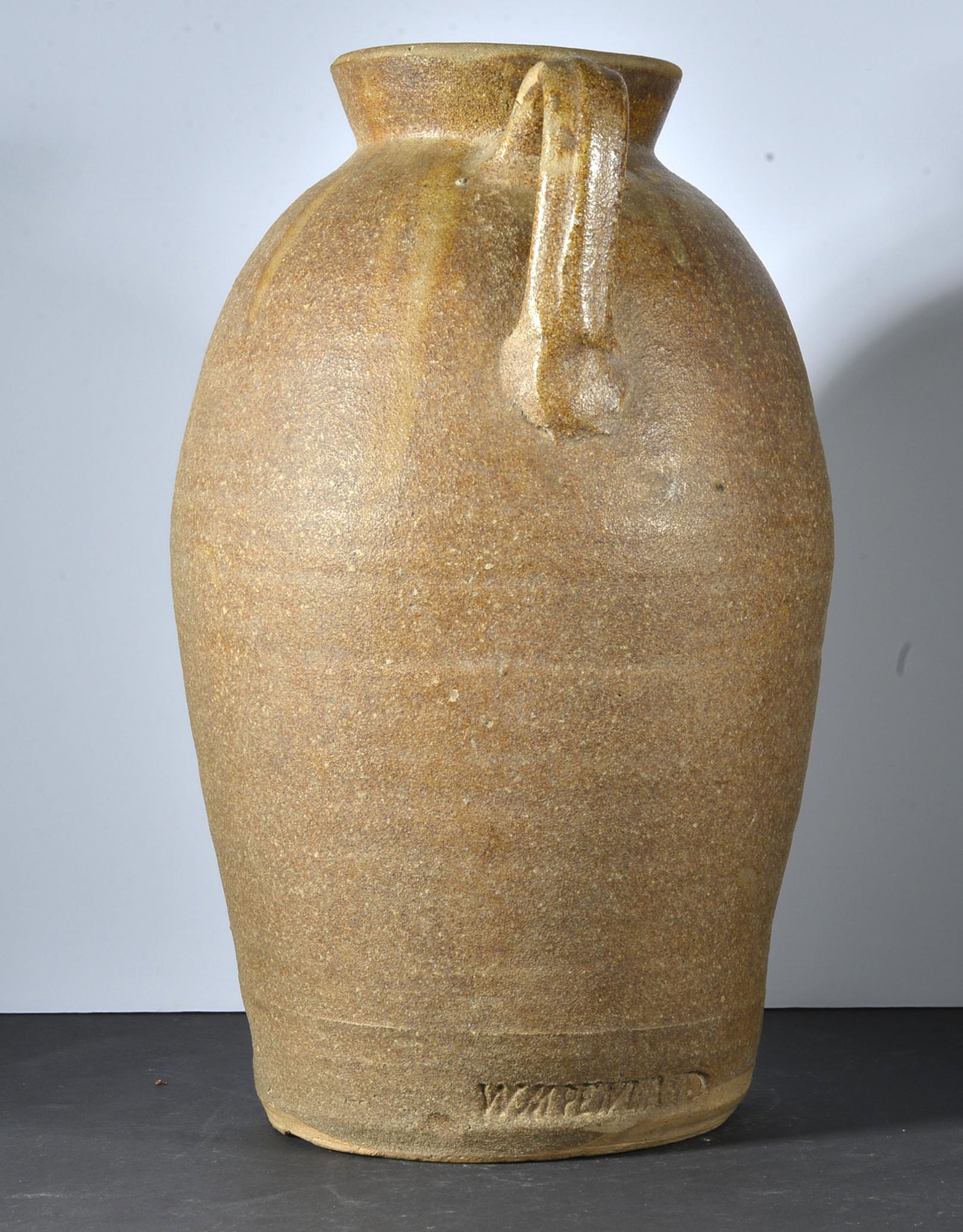 WM PENLAND signed North Carolina Pottery: very rare signed at base WM Penland NC pottery. 13.5"h x 8"w
