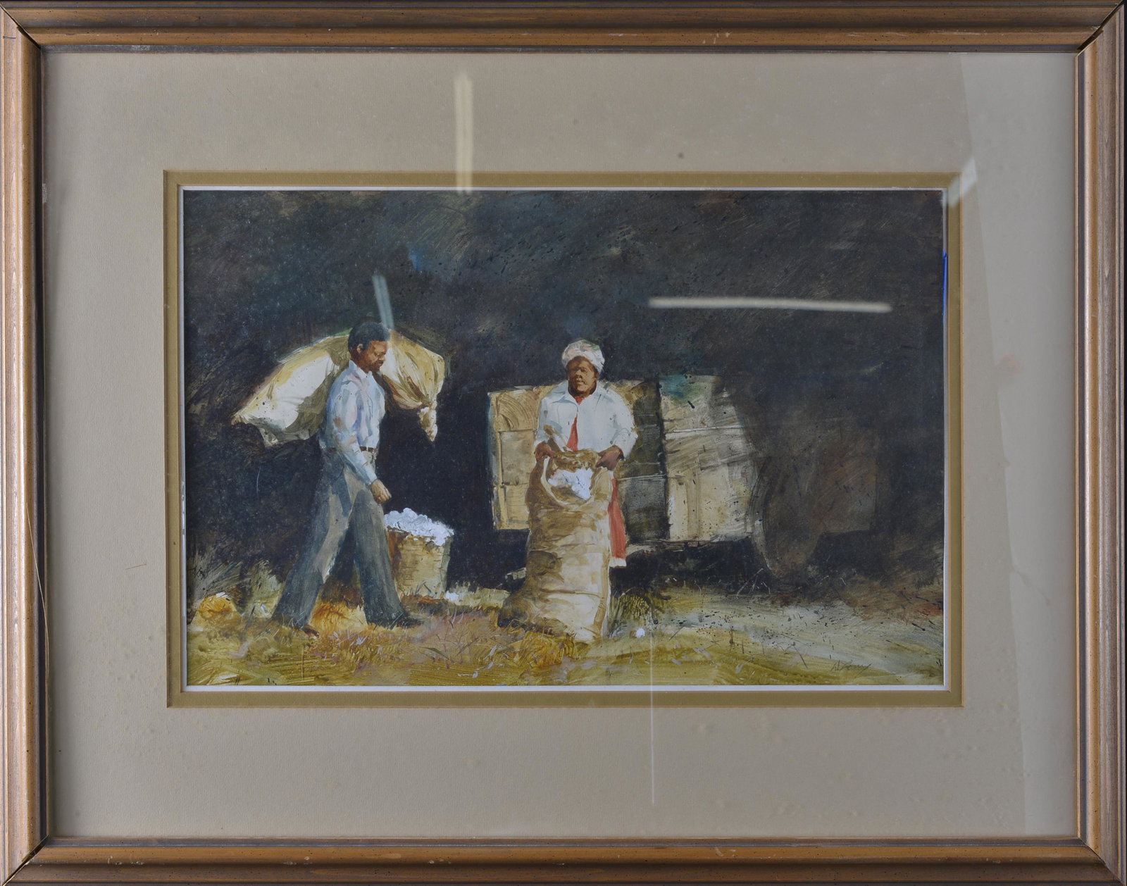 Jack Deloney Watercolor, pencil signed bottom right (1 of 3)