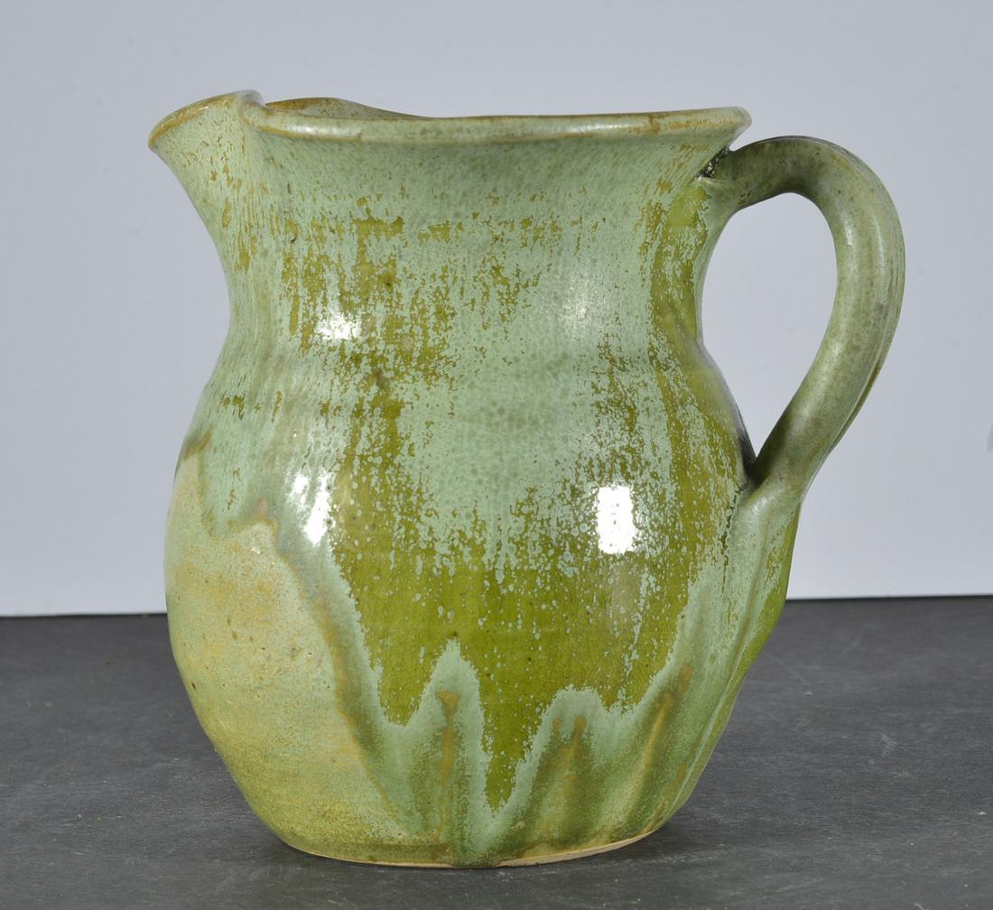 North State Pottery Green Mug: 4.5"h x 4.5"w