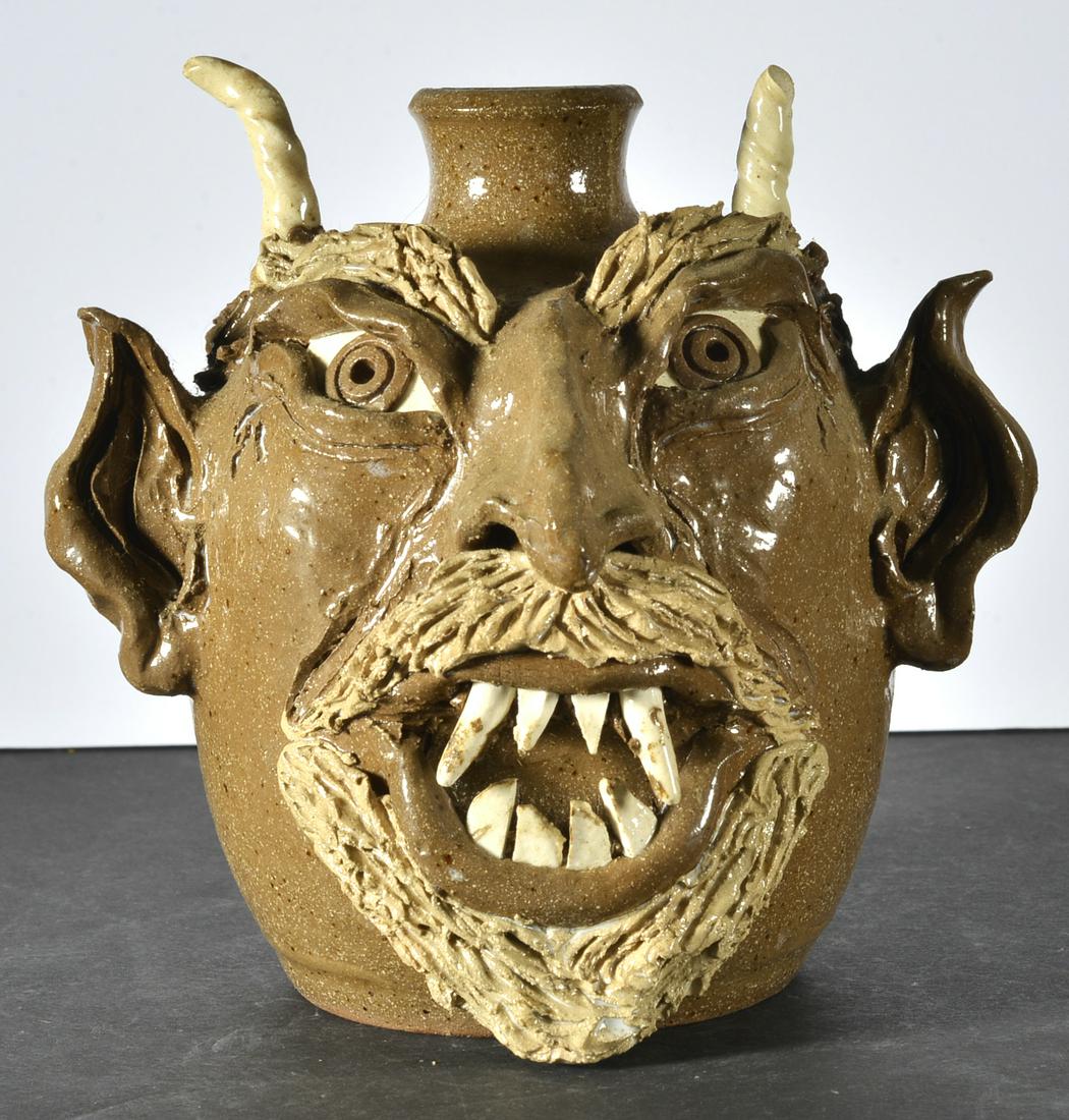 Sandy Cole Devil Face Jug (1 of 5)