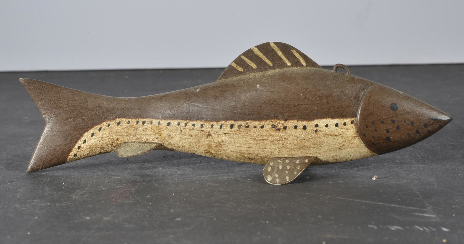Waterfiled Carved Wooden Fish Decoy (1 of 3)