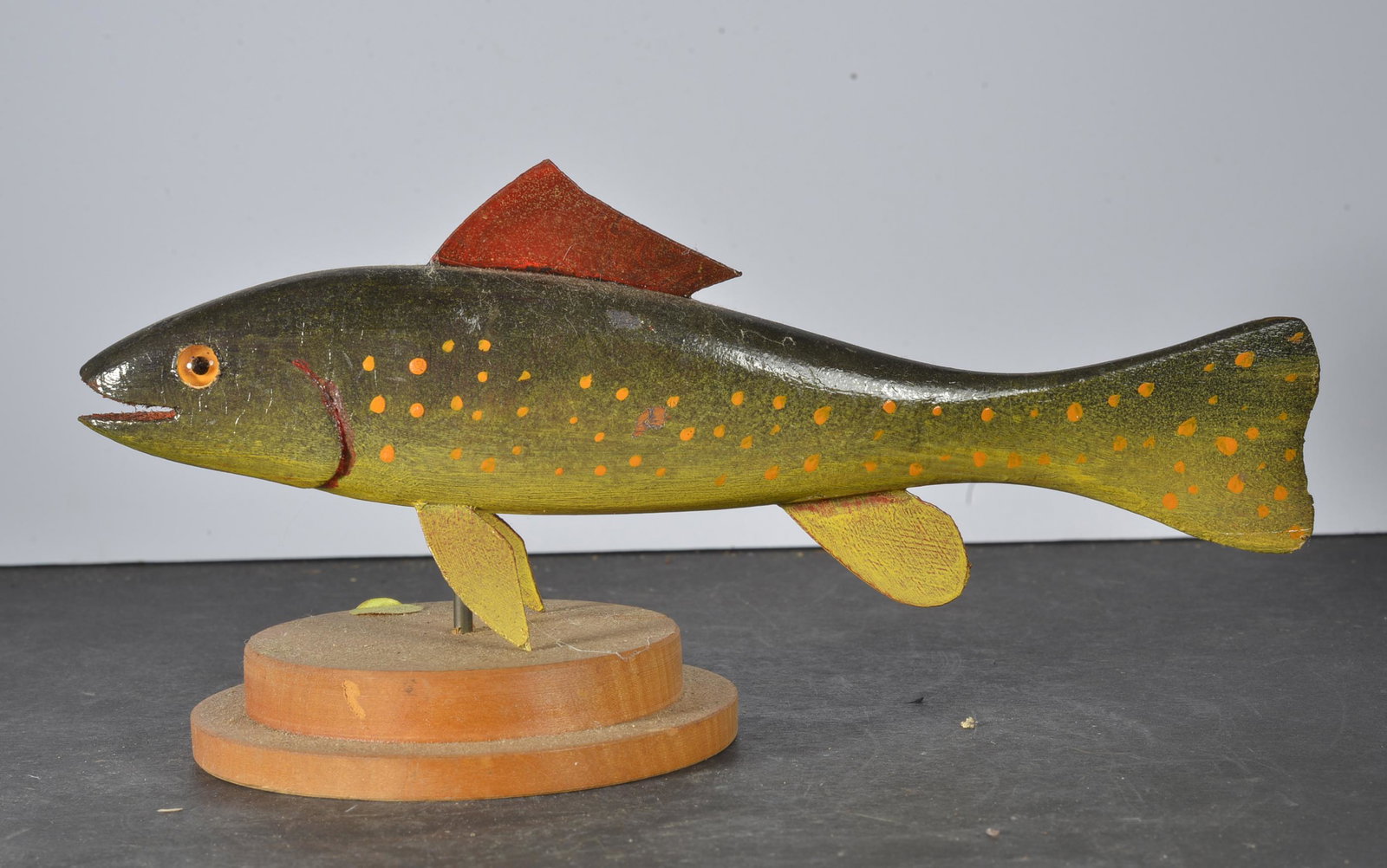 Waterfiled Carved Wooden Fish Decoy (1 of 3)