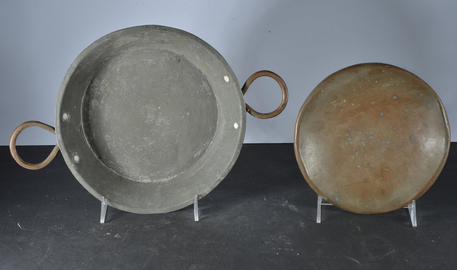 Antique American Metalware Items: antique estate item by way of the Quincy Scarborough collection. See photos for details. Item is authentic and fresh to the market.