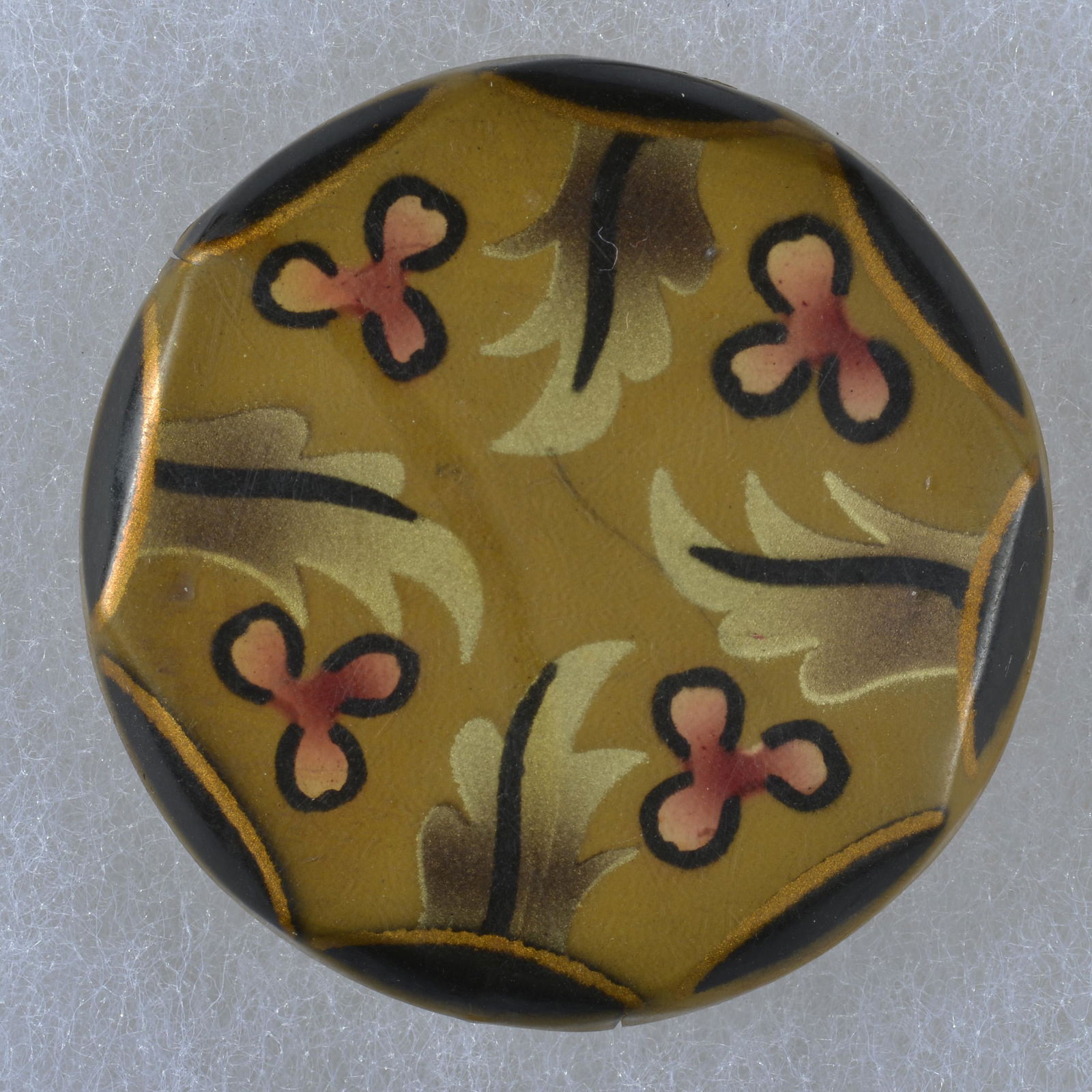 DIVISION 3 PAINTED CELLULOID BUTTON (1 of 3)