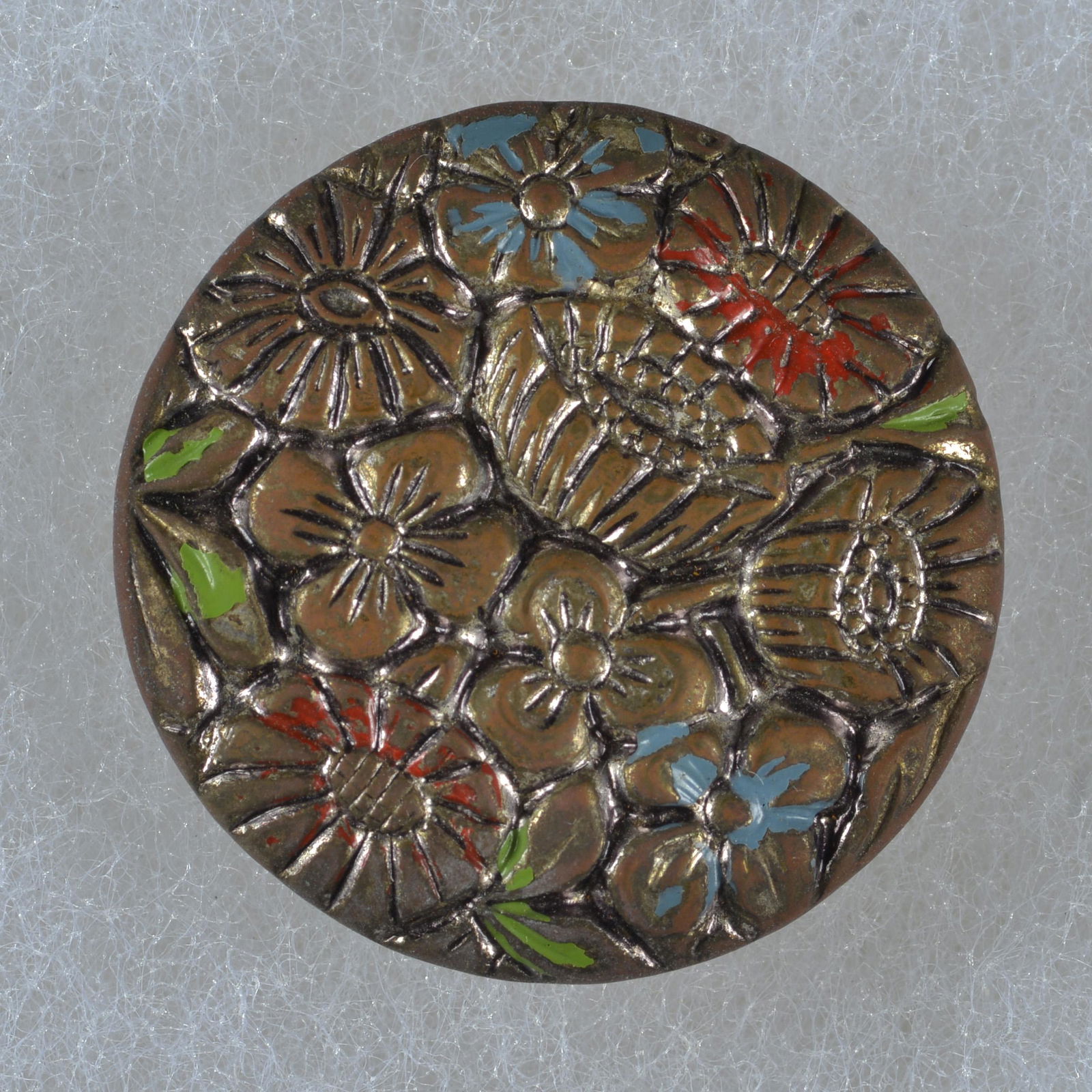 DIVISION 1 PAINTED METAL BUTTON (1 of 3)