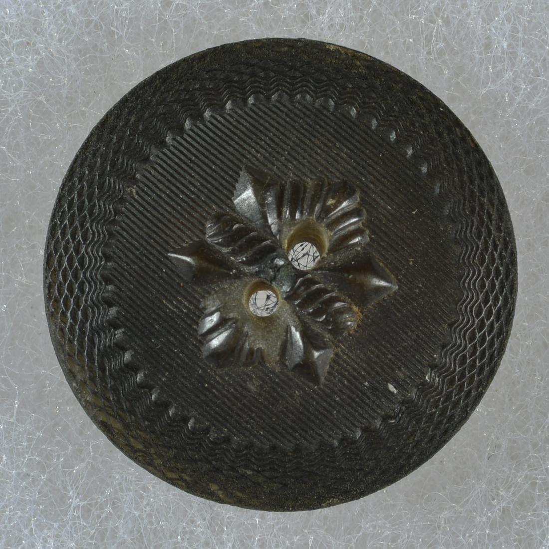 DIVISION 3 CARVED WOODEN BUTTON (1 of 2)