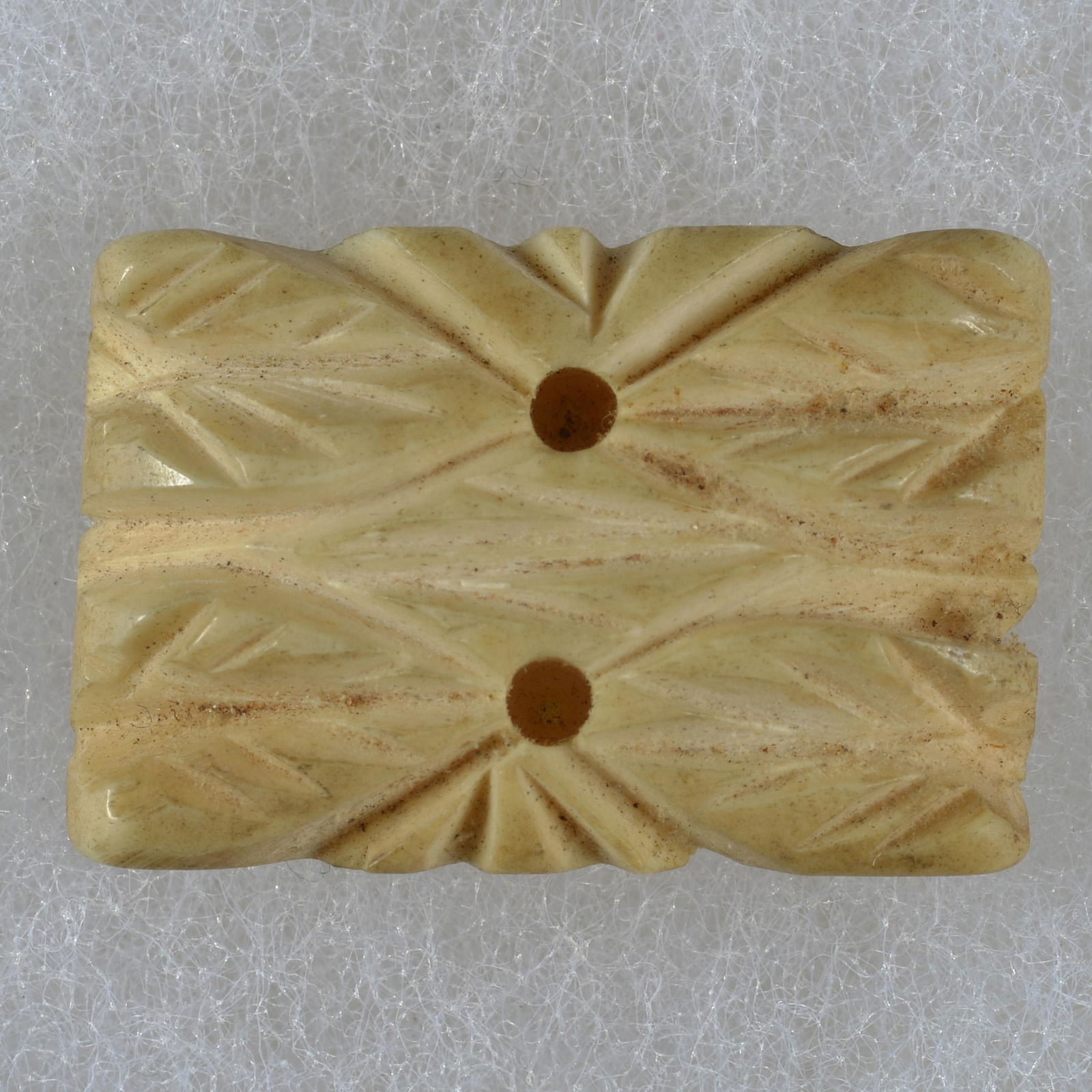 DIVISION 3 CARVED NATURAL MATERIAL BUTTON (1 of 2)