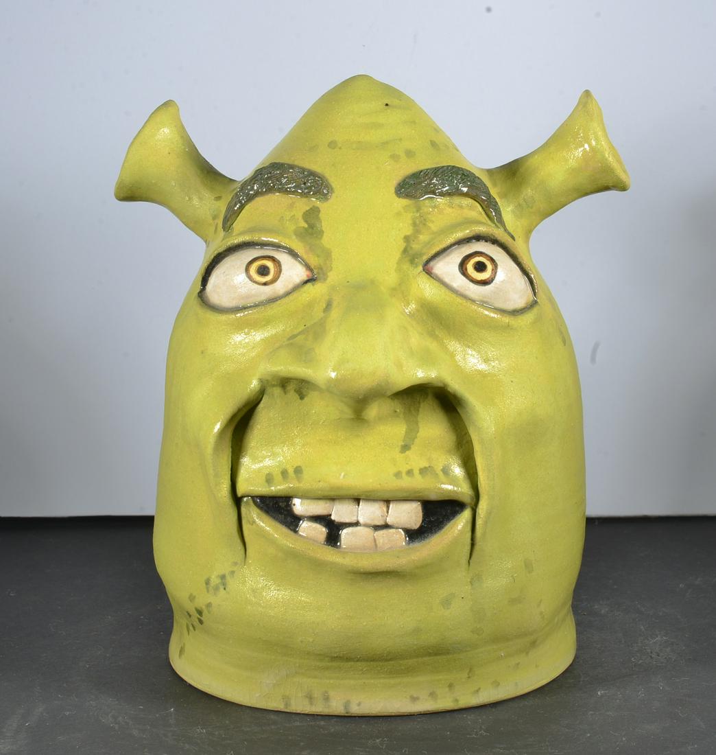 STACY LAMBER POTTERY FIGURAL "SHREK" (1 of 5)