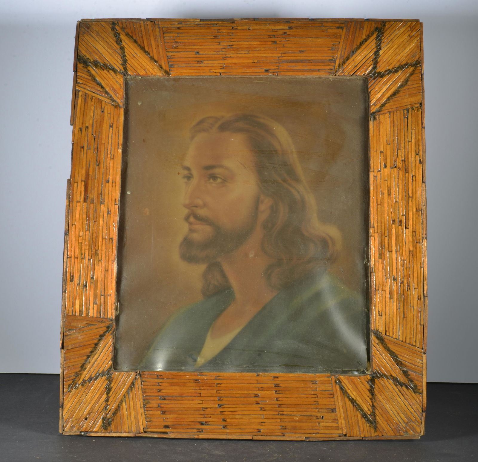 FOLK ART/PRISION ART LARGE FRAMED PHOTO FRAME (1 of 3)