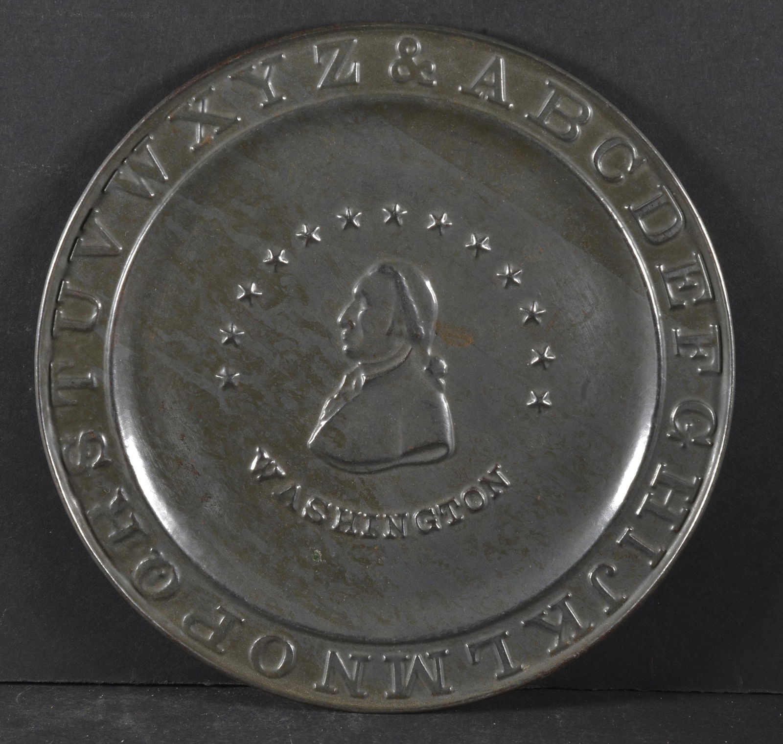 CHILD'S ABC PLATE-TINWARE (1 of 2)