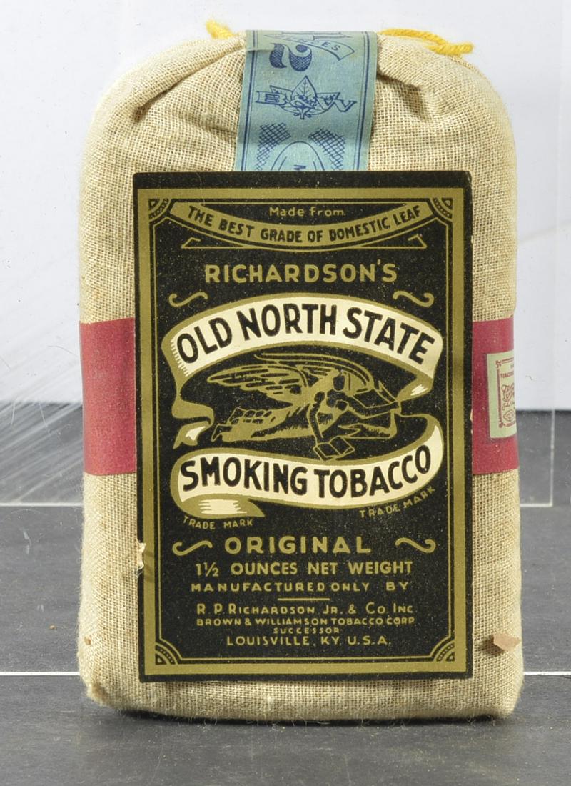 OLD NORTH STATE SMOKING TOBACCO CLOTH BAG (1 of 2)