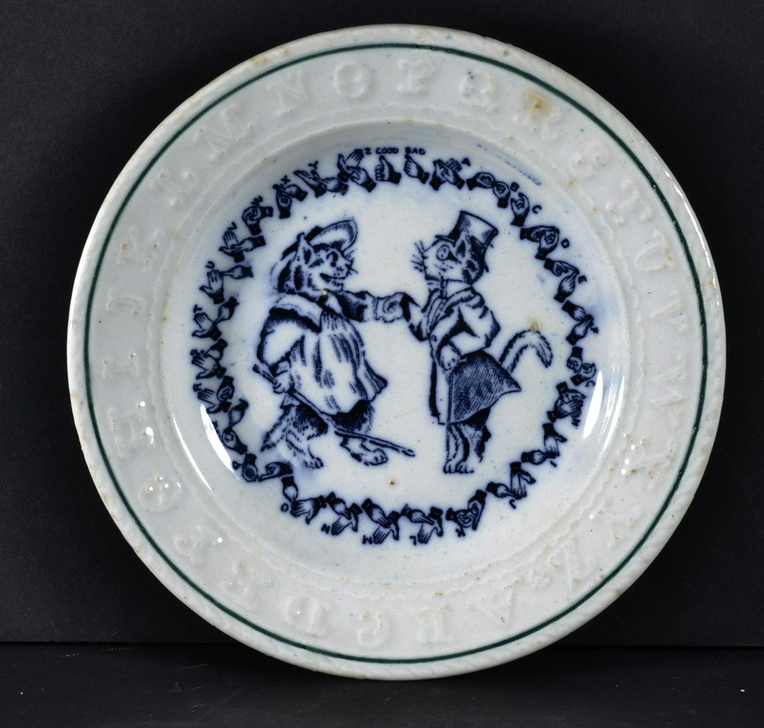 RARE CHILD'S ABC  SIGN LANGUAGE PLATE (1 of 2)
