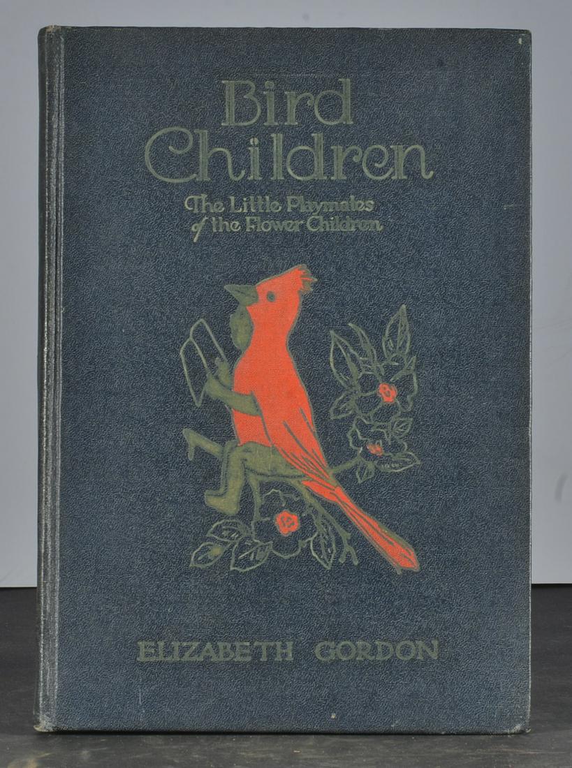ANTIQUE BOOK-BIRD CHILDREN THE LITTLE  PLAYMATES OF THE FLOWER CHICKEN (1 of 3)