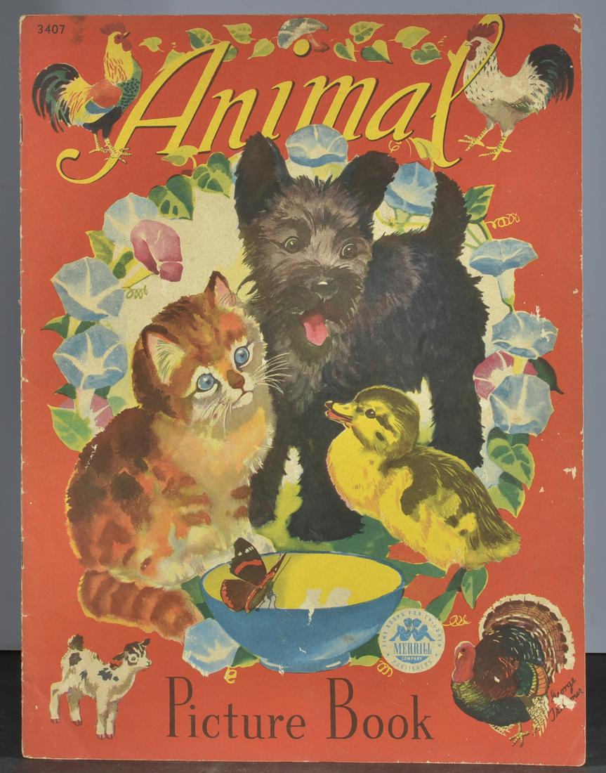 ANTIQUE BOOK-ANIMAL PICTURE BOOK (1 of 1)