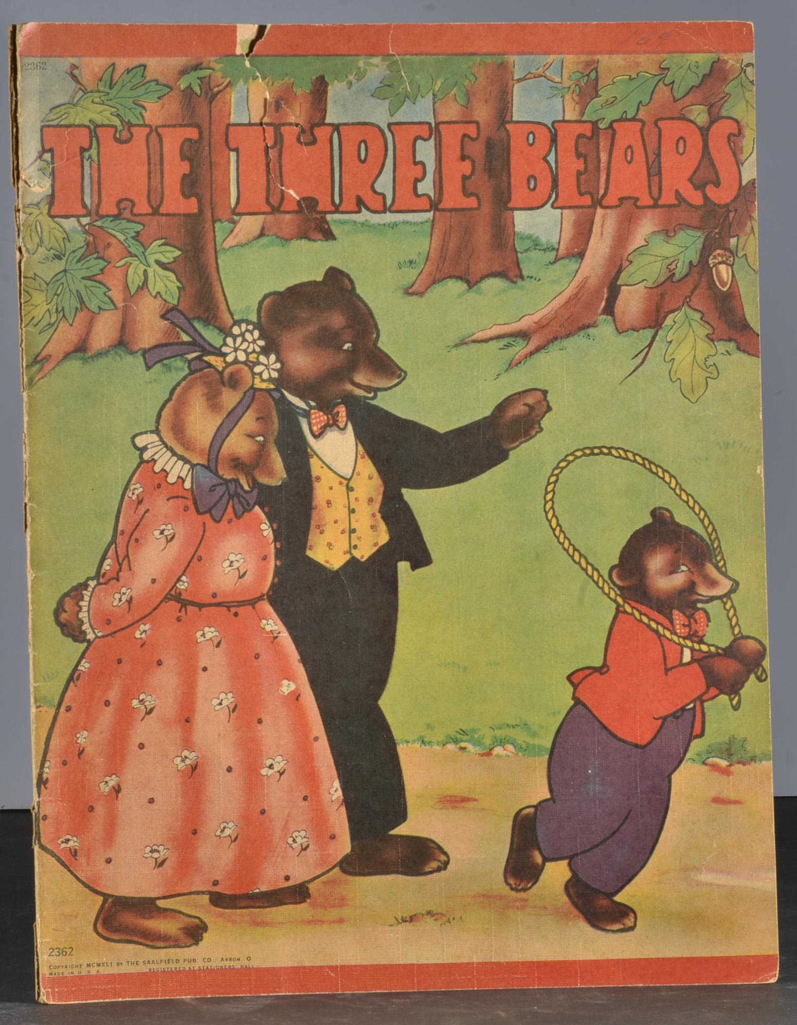 ANTIQUE BOOK-THE THREE BEARS (1 of 1)
