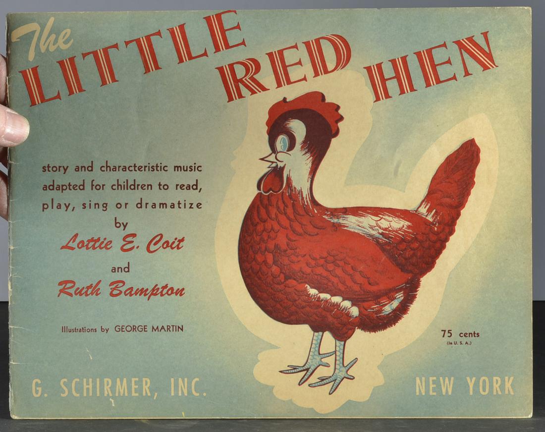 ANTIQUE BOOK -LITTLE RED HEN (1 of 1)
