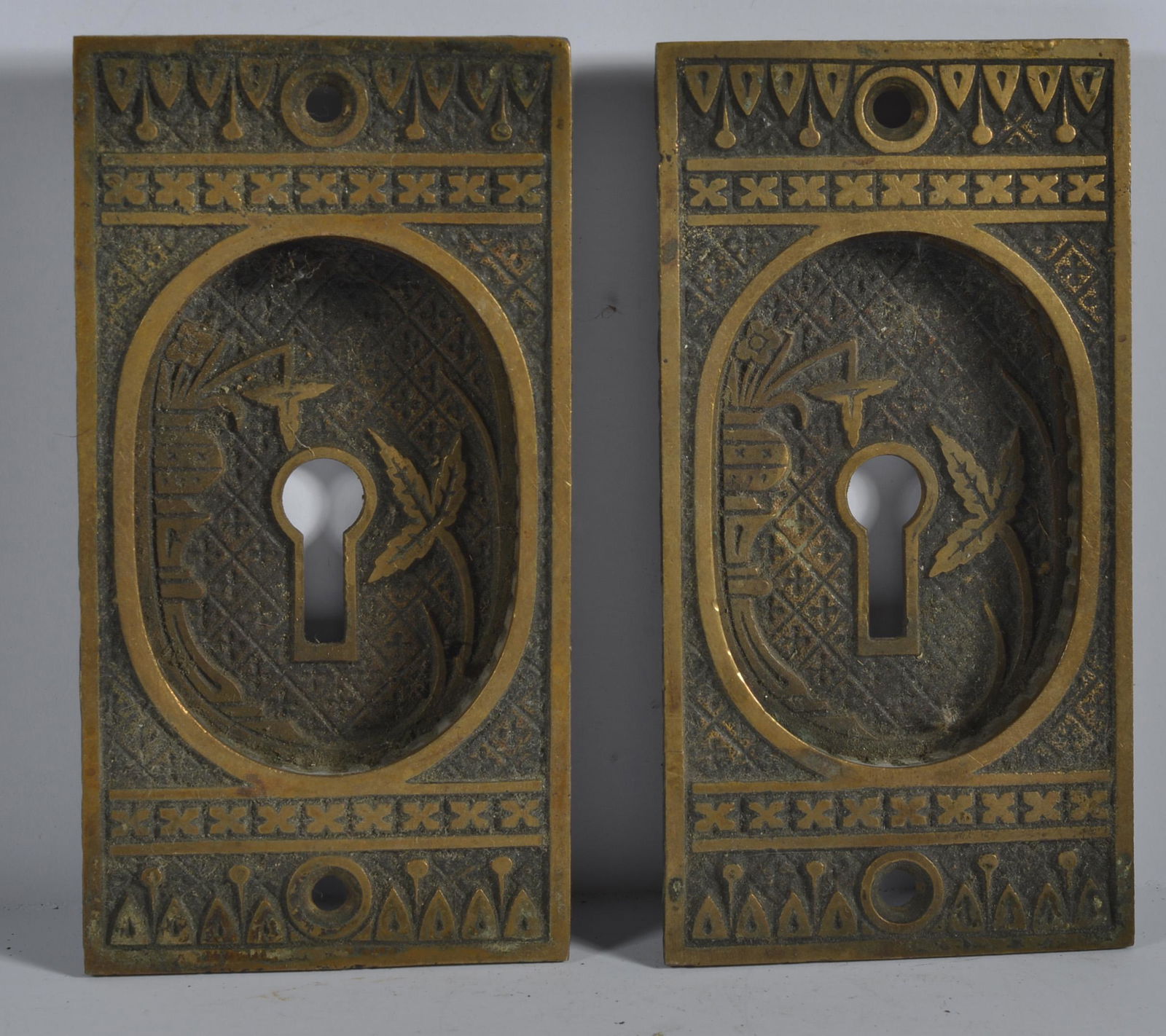 Antique Door Knob Back Plate Set (1 of 2)