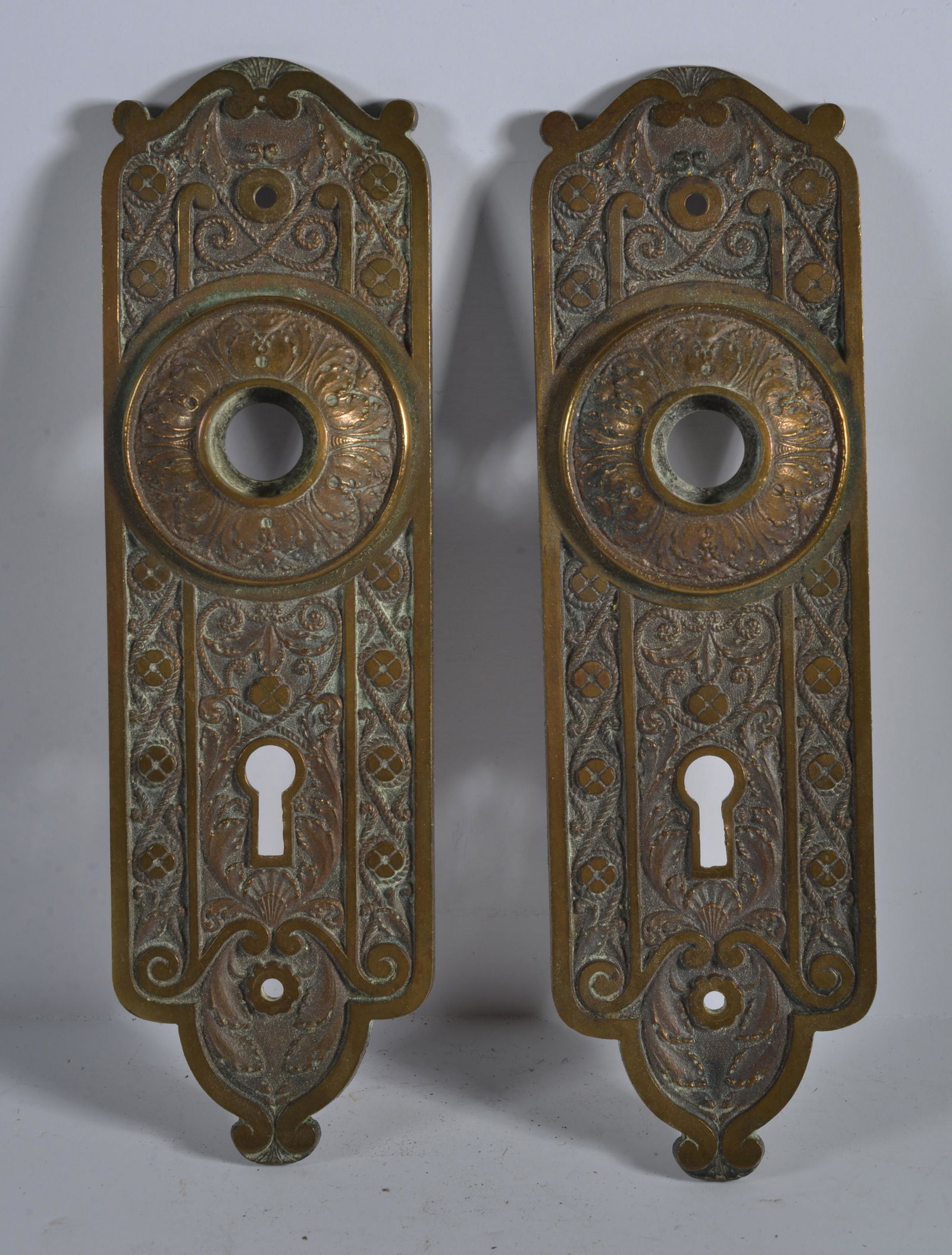 Antique Door Knob Back Plate Set (1 of 2)