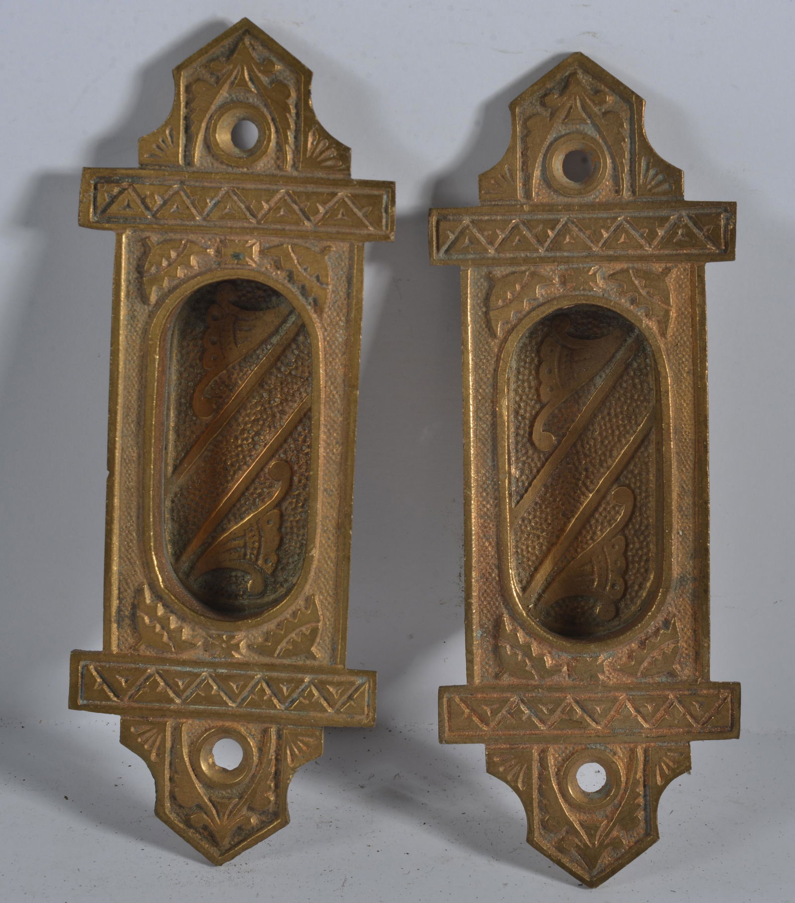 Antique Door Knob Back Plate Set (1 of 2)