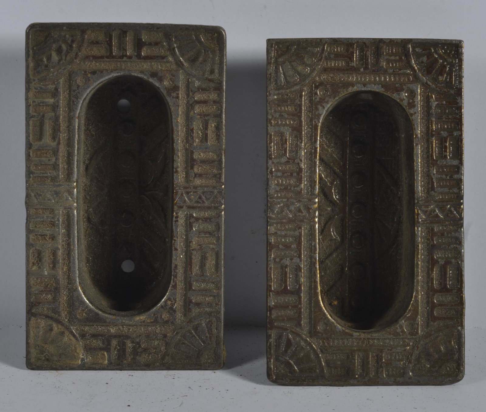 Antique Door Knob Back Plate Set (1 of 2)