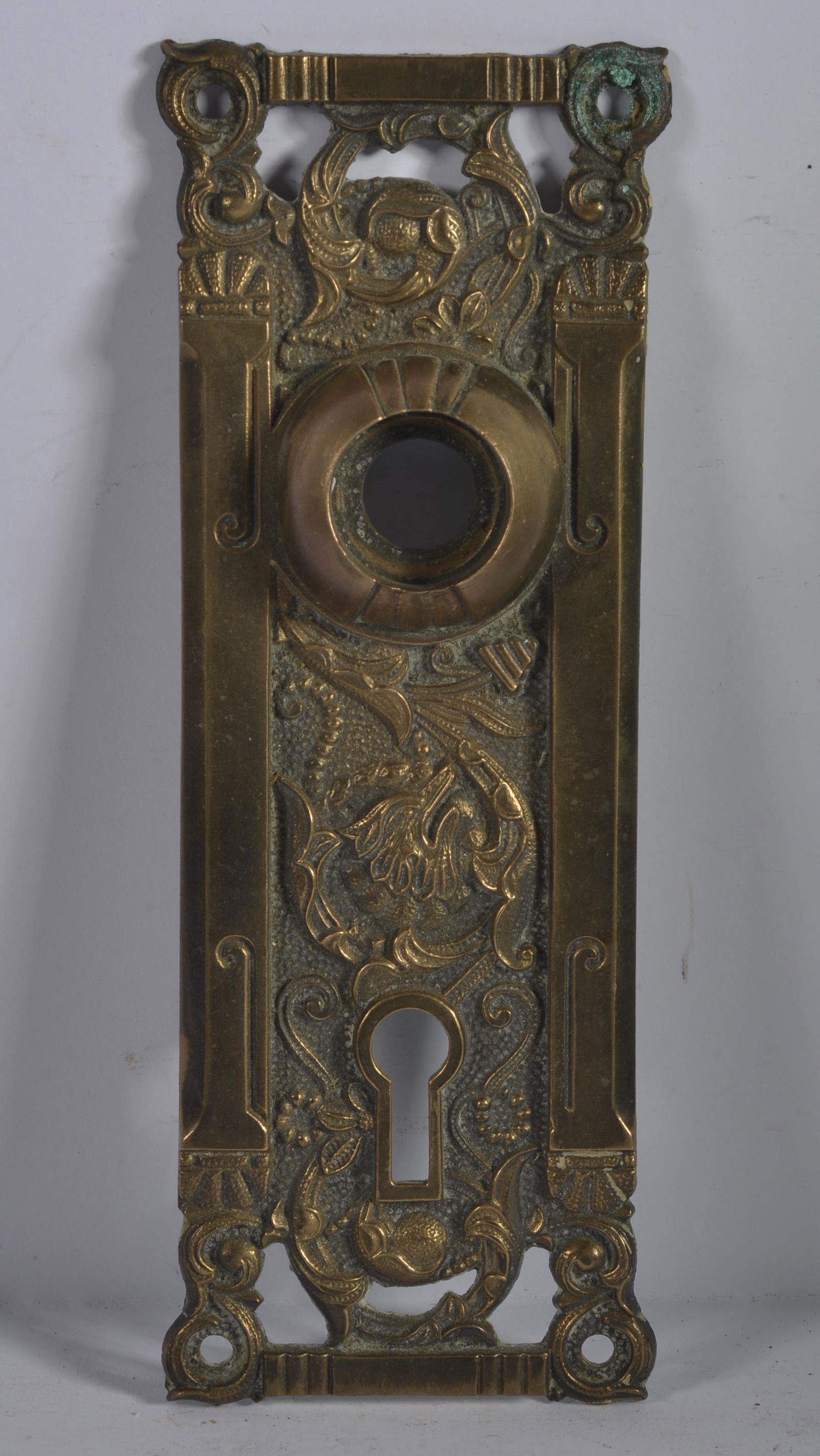 Antique Door Knob Back Plate Victorian Single Plate (1 of 2)